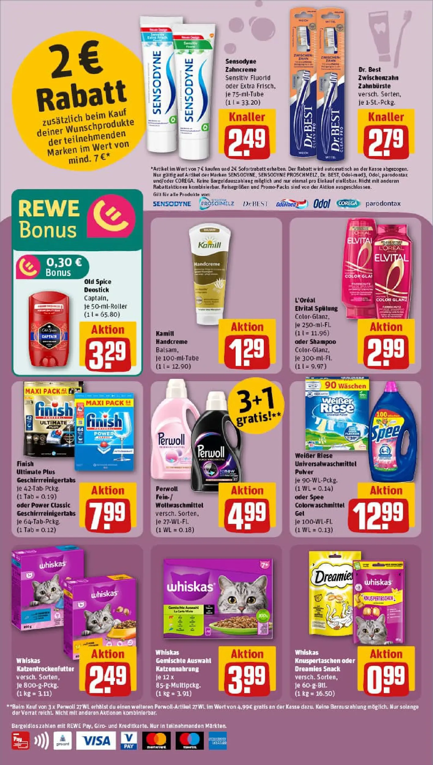 REWE Prospekt ab 09.02.2026 zum Blättern » Angebote | Seite: 27 | Produkte: Spülung, Handcreme, Spee, Whiskas