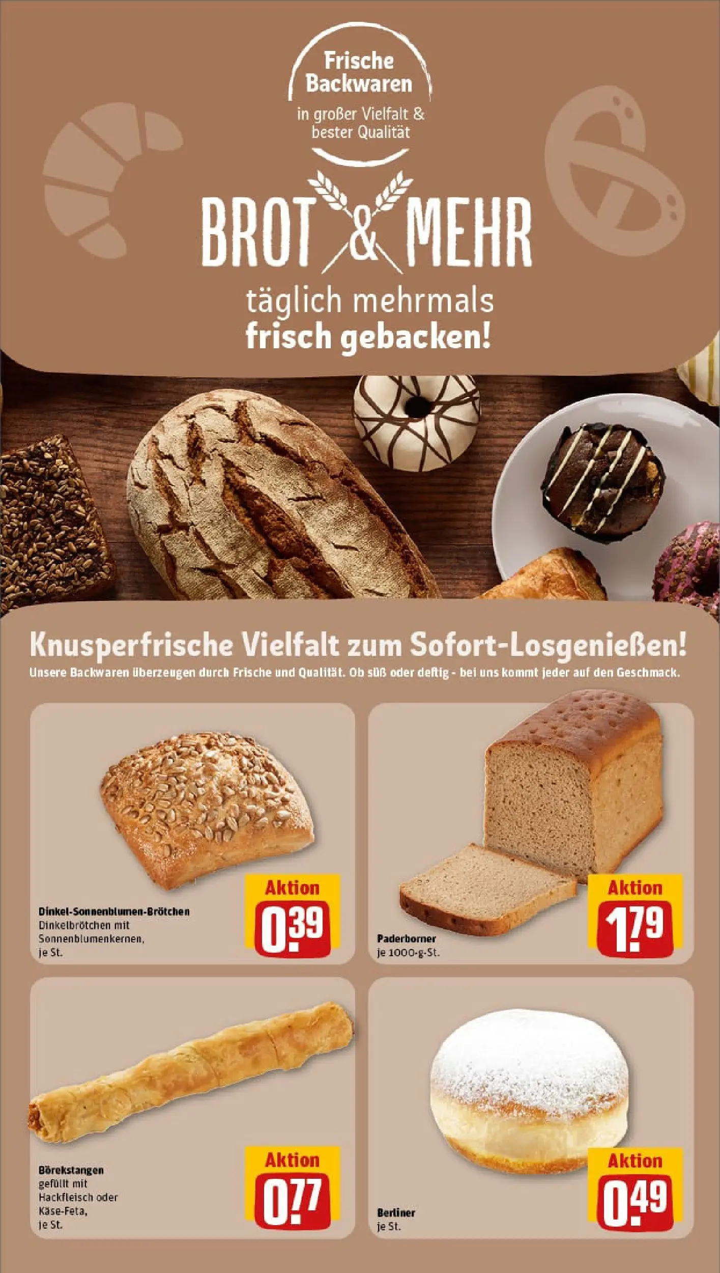 REWE Prospekt ab 09.02.2026 zum Blättern » Angebote | Seite: 29 | Produkte: Berliner, Brot, Hackfleisch