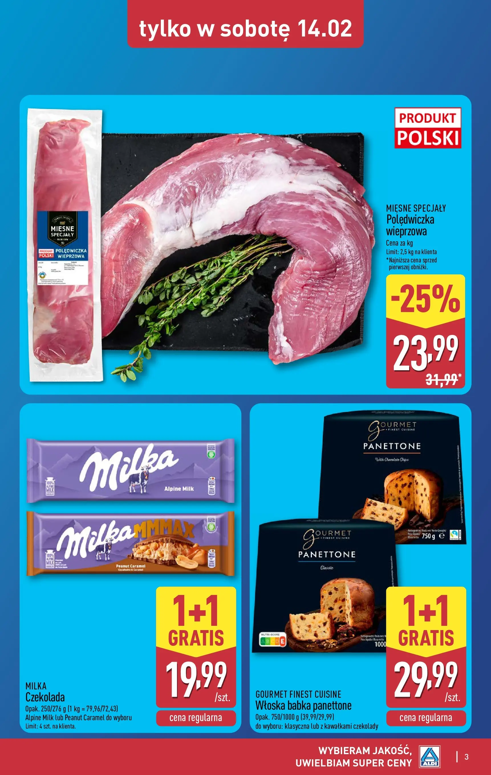 Aldi Gazetka - Okazje na weekend od 12.02.2026 - Ulotka PDF, promocje | Strona: 3 | Produkty: Czekolady, Milka, Babka, Czekolada