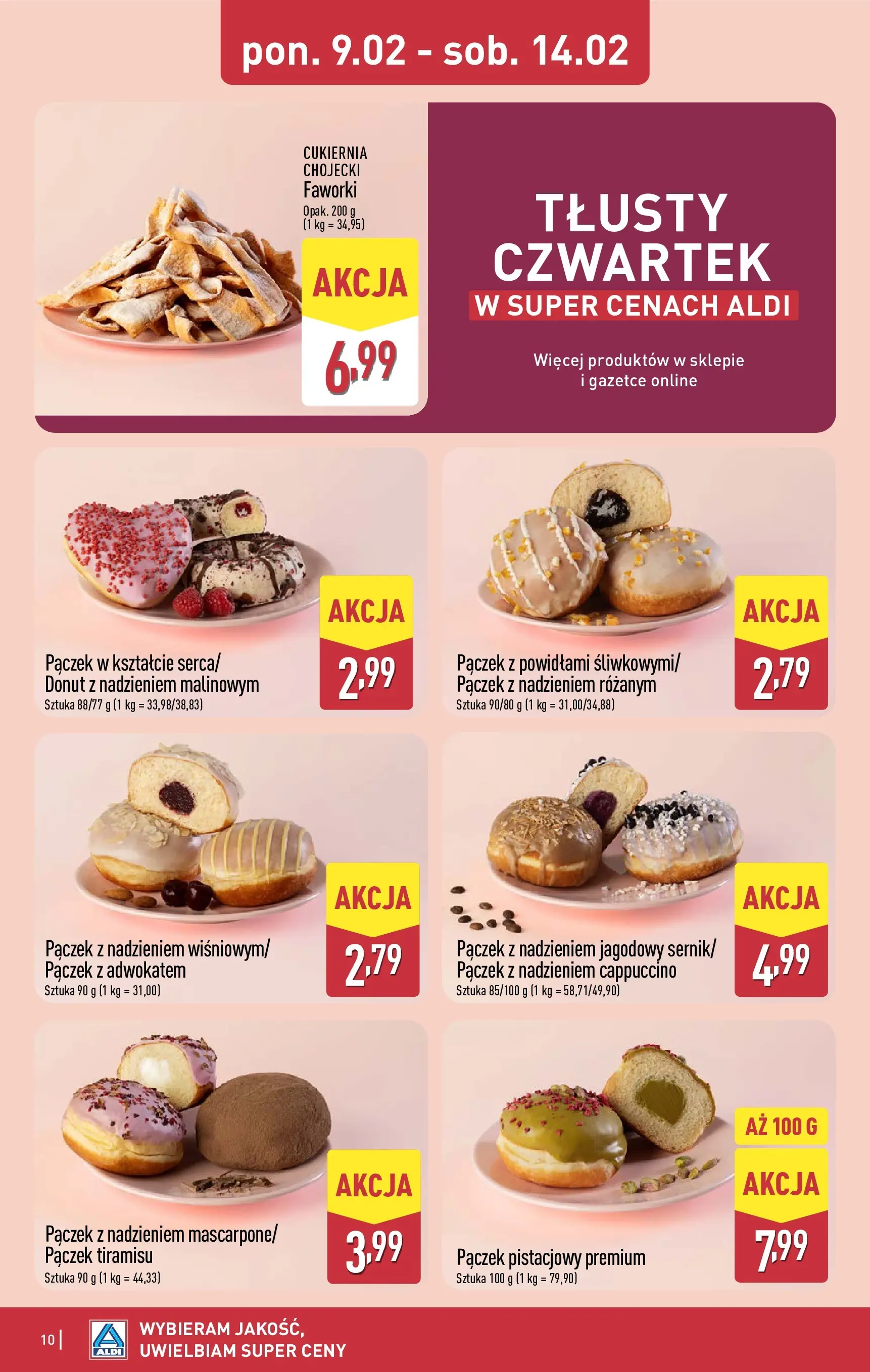 Aldi Gazetka - Okazje na weekend od 12.02.2026 - Ulotka PDF, promocje | Strona: 10 | Produkty: Tiramisu, Cappuccino, Donut