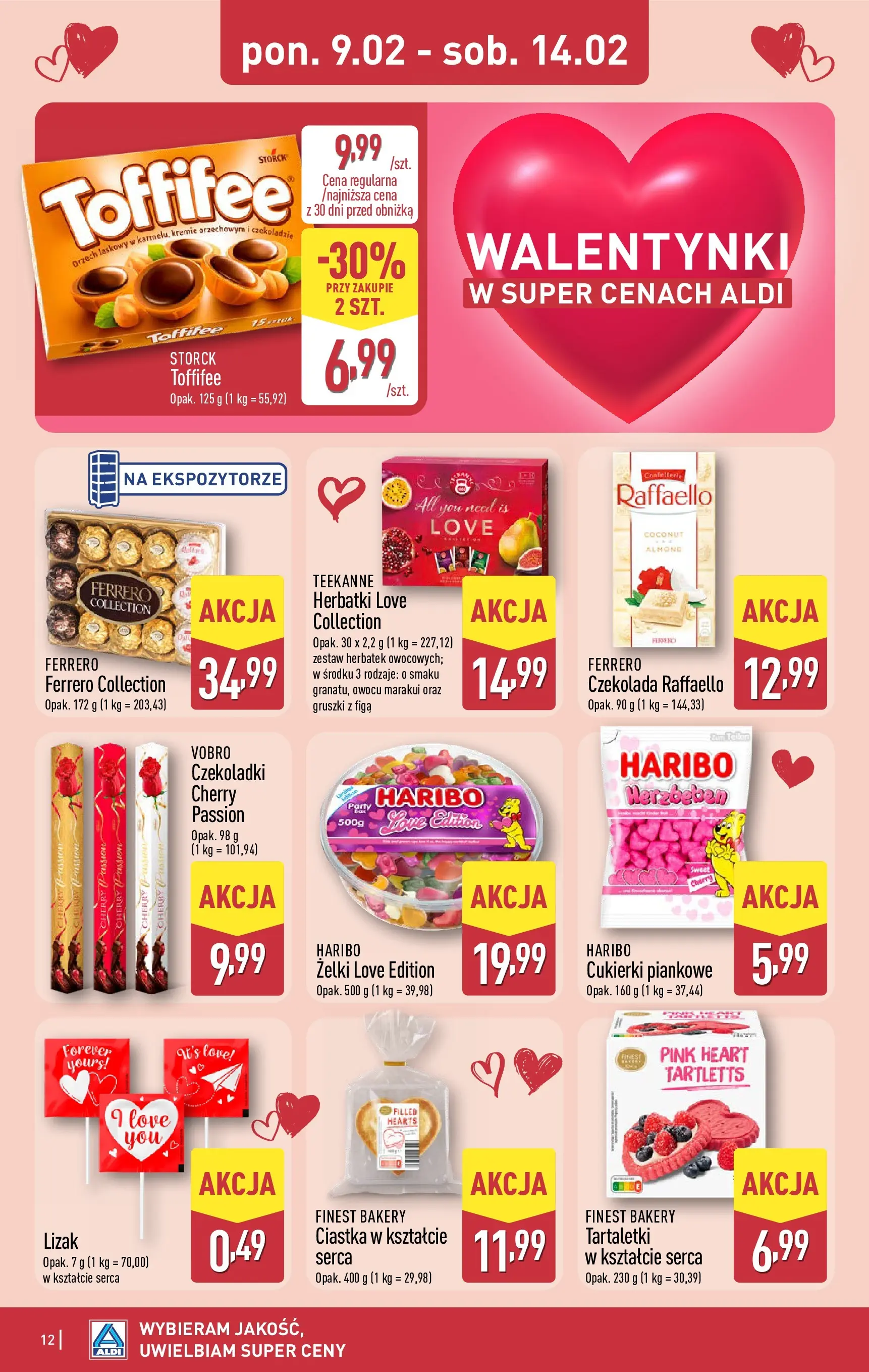 Aldi Gazetka - Okazje na weekend od 12.02.2026 - Ulotka PDF, promocje | Strona: 12 | Produkty: Czekoladki, Toffifee, Cukierki, Ciastka