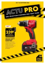 Tout faire mat&eacute;riaux Actupro F&eacute;vrier 2026 - au 28.02.2026