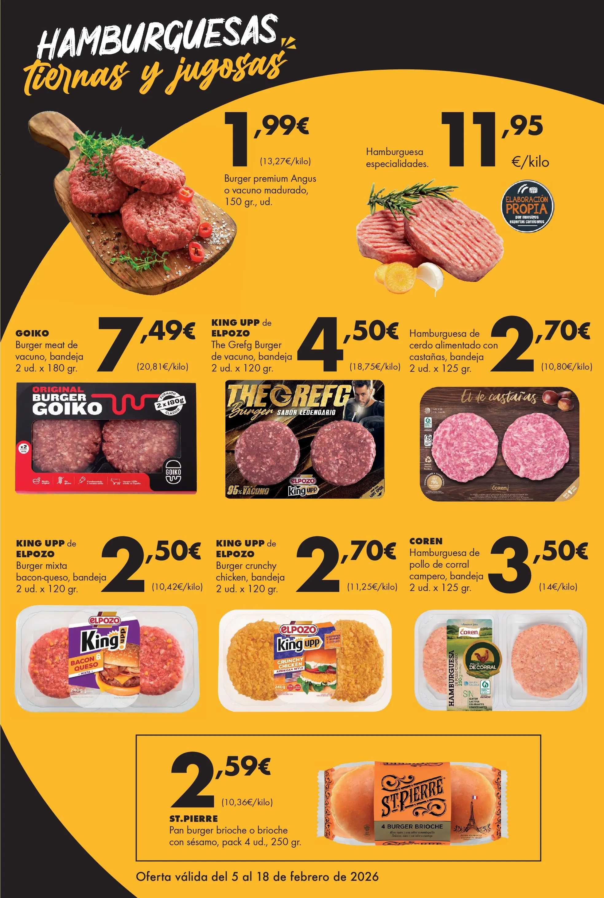 Lupa Supermercados - Tus vecinos de confianza 04/02/2026 - 18/02/2026 | Página: 3 | Productos: Queso, Pan, Cerdo, Σοκολατούχο γάλα