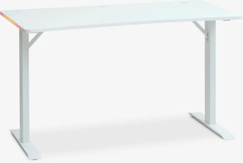 JYSK Birou gaming HALBJERG 65x130 LED alb