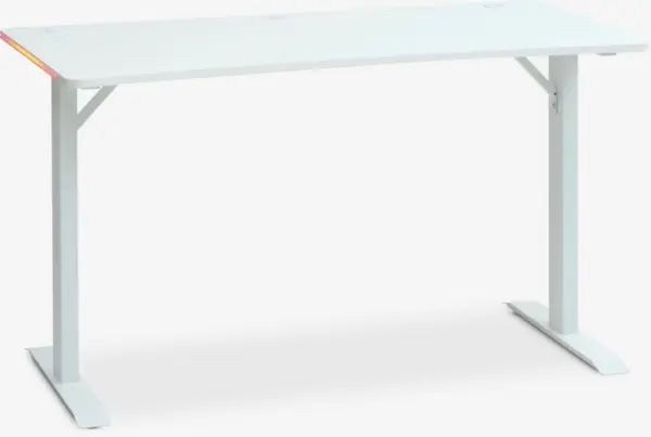 JYSK Birou gaming HALBJERG 65x130 LED alb