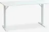JYSK Геймърско бюро HALBJERG 65x135 с LED бяло