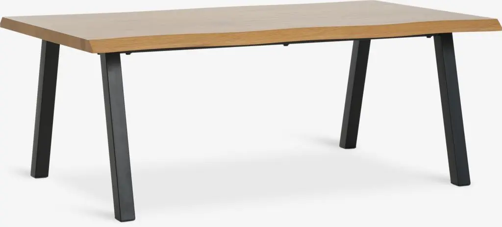 JYSK Măsuță cafea HALSKOV 70x120 stejar natur/negru