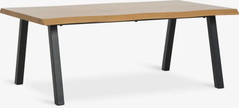 JYSK Măsuță cafea HALSKOV 70x120 stejar natur/negru