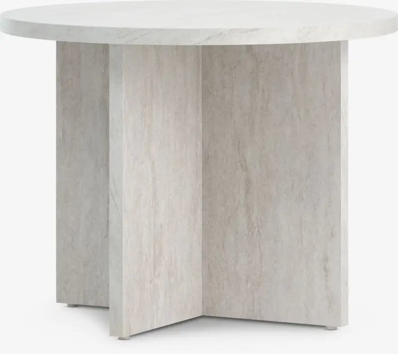 JYSK Măsuță cafea NIELSHAVE &Oslash;55 aspect travertin