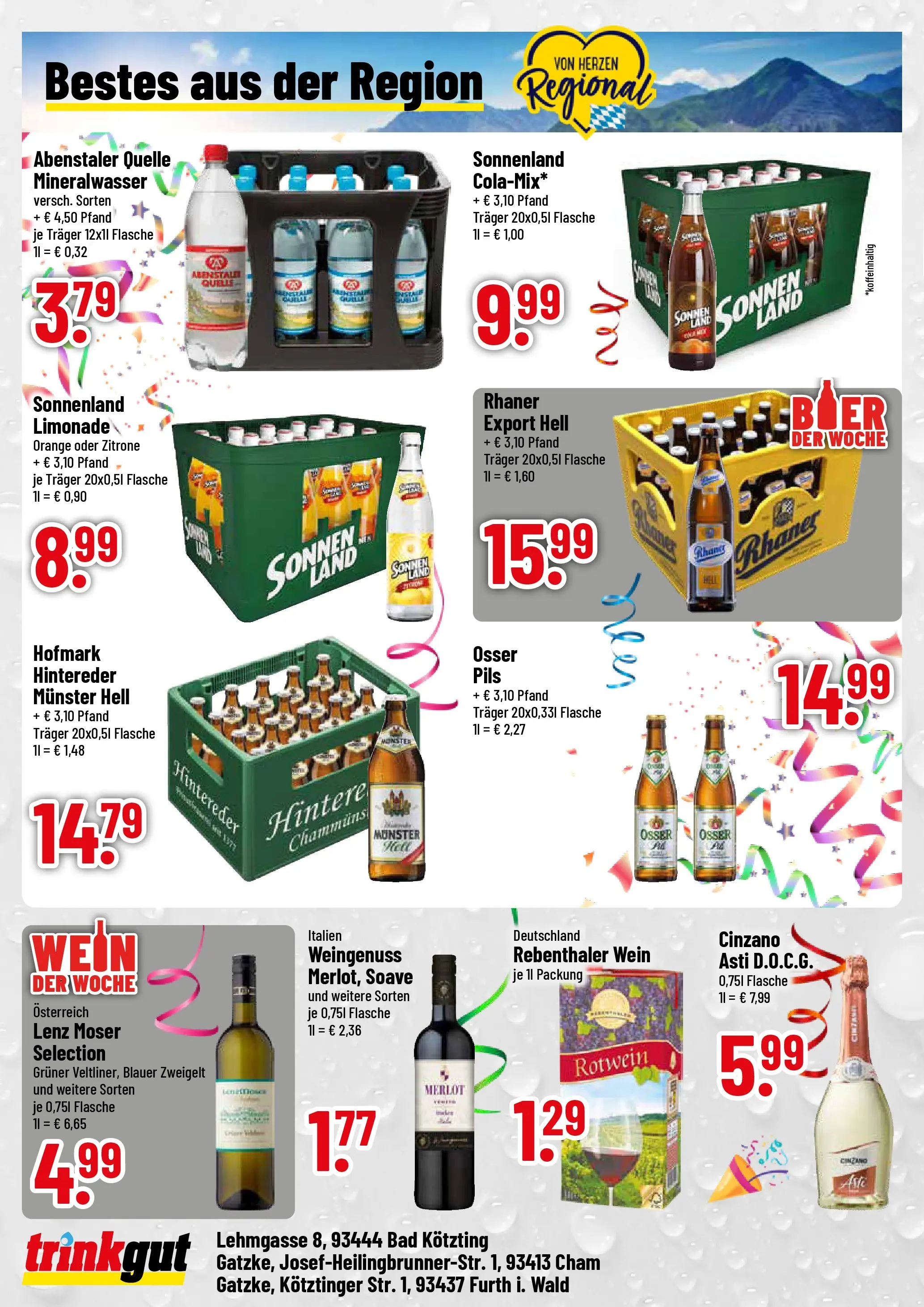 Trinkgut - trinkgut: Wochenangebote (ab 09.02.2026) » Angebote online | Seite: 4 | Produkte: Merlot, Bad, Mineralwasser, Monster
