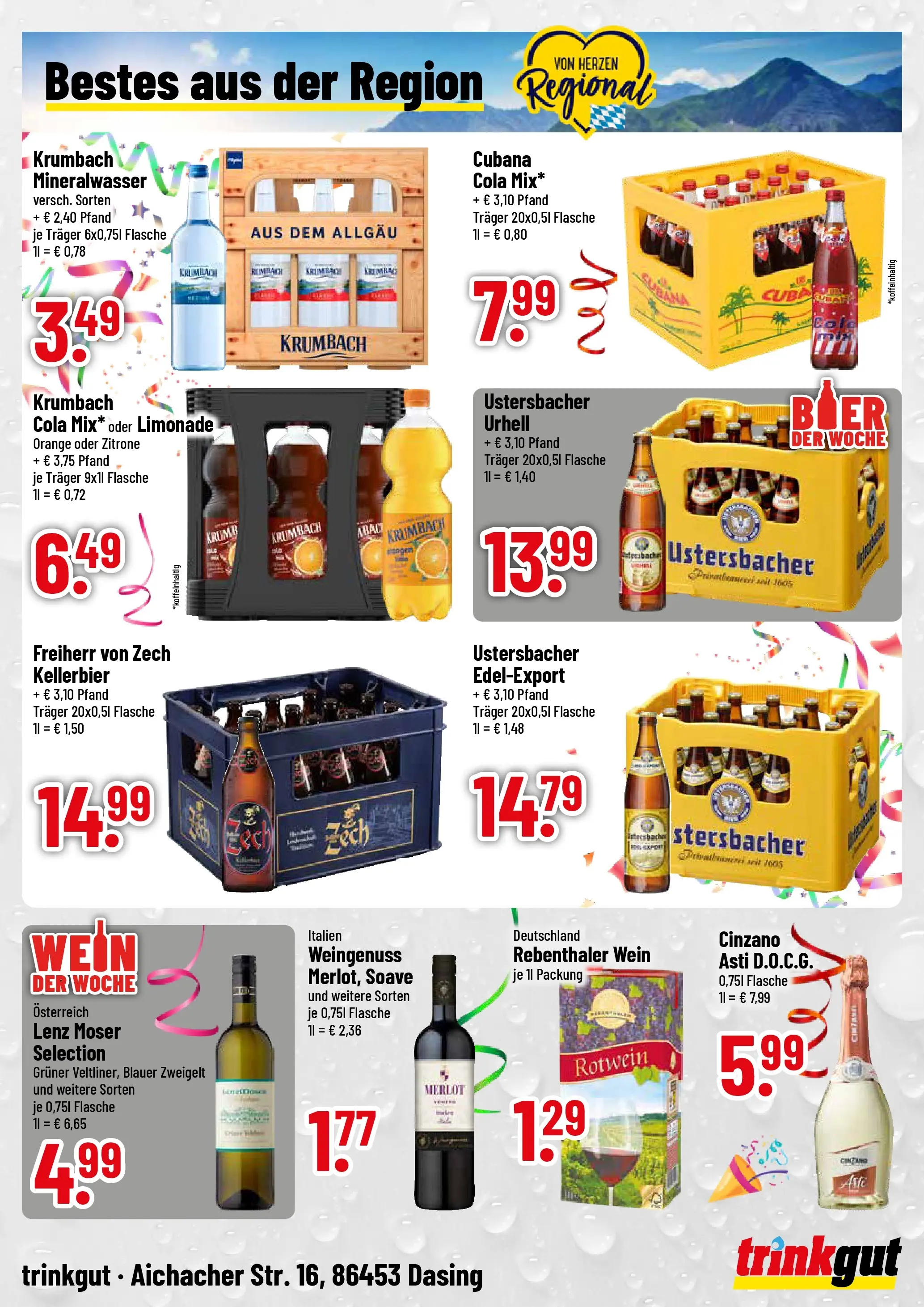 Trinkgut - trinkgut: Wochenangebote (ab 09.02.2026) » Angebote online | Seite: 4 | Produkte: Rotwein, Mineralwasser, Zitrone, Wein