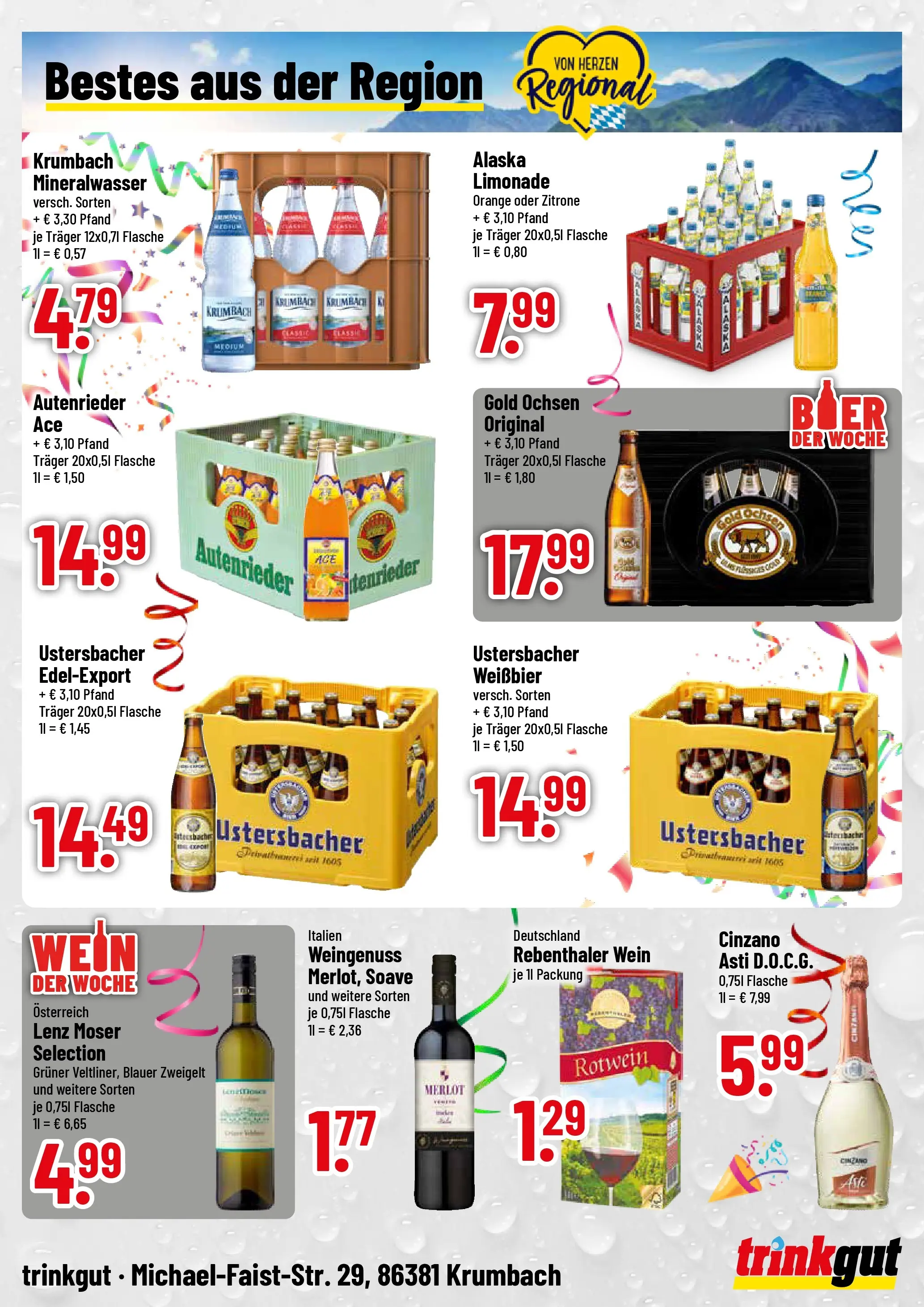 Trinkgut - trinkgut: Wochenangebote (ab 09.02.2026) » Angebote online | Seite: 4 | Produkte: Weißbier, Rotwein, Merlot, Mineralwasser
