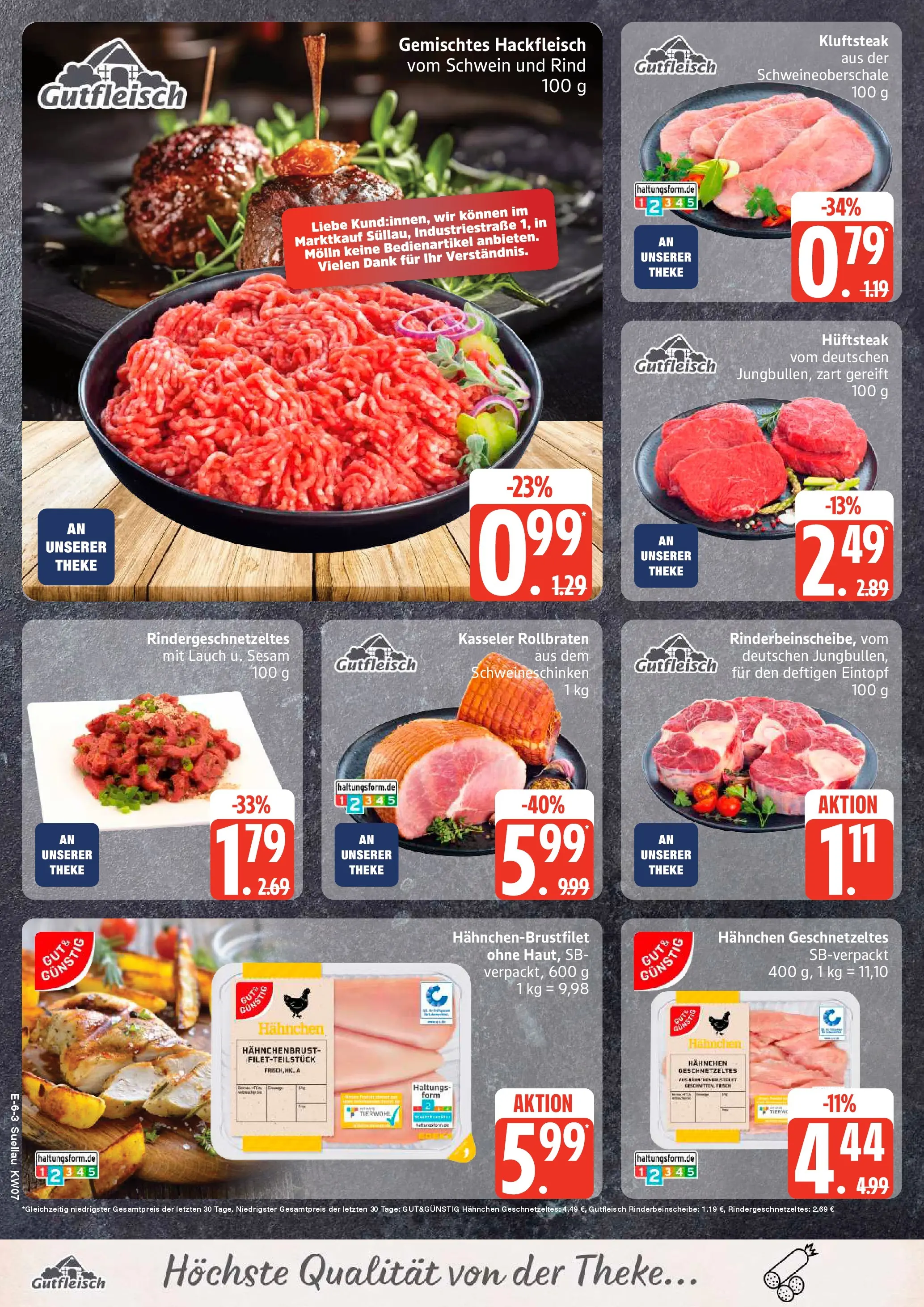 Edeka prospekt Ratzeburg	 (ab 09.02.2026) » Angebote Online | Seite: 8 | Produkte: Hahnchen, Theke, Steak, Hackfleisch