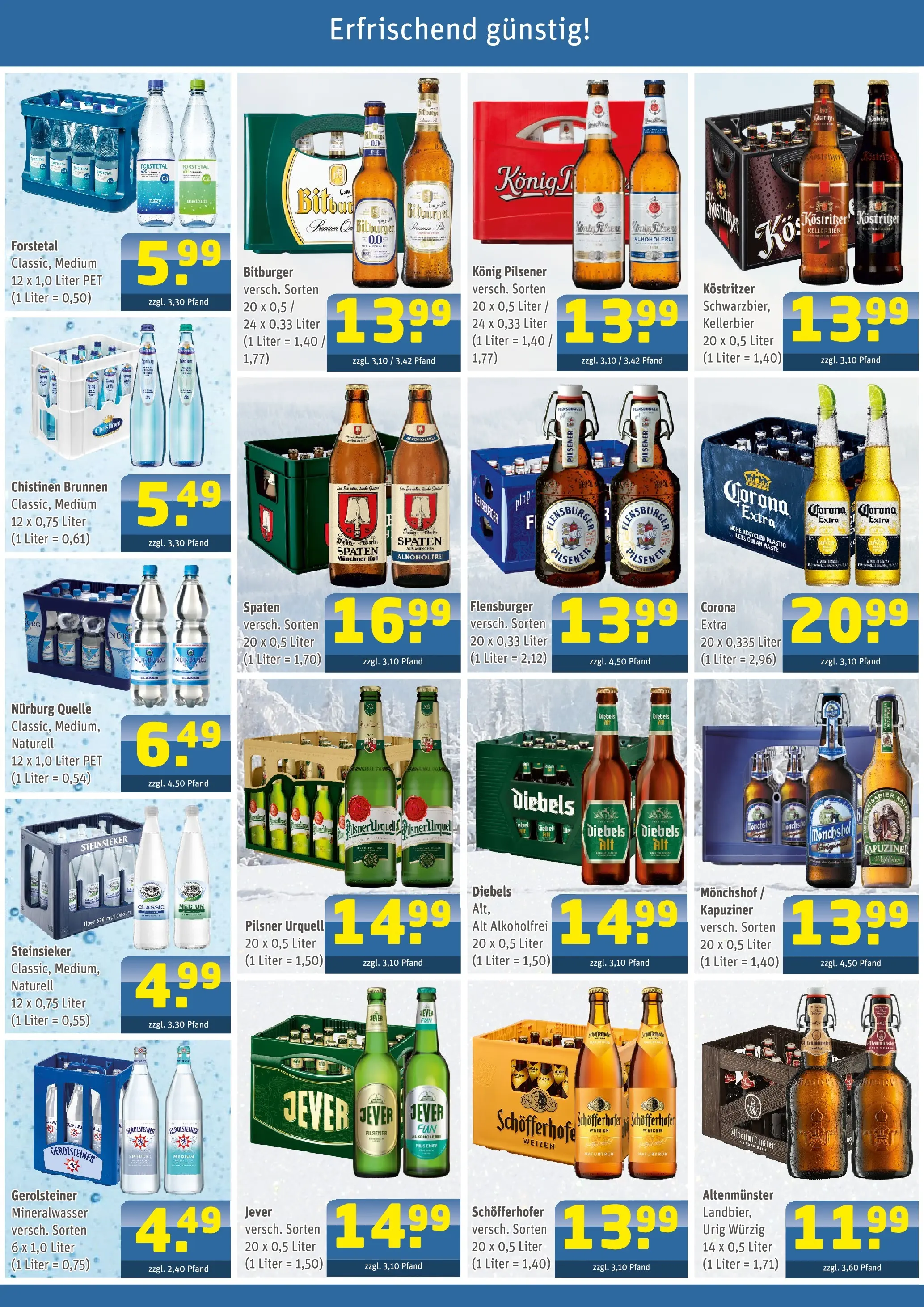 Angebote - Getränke Arena: Getränkeangebote (ab 08.02.2026) zum Blättern | Seite: 2 | Produkte: Bitburger, Kostritzer, Pilsner urquell, Gerolsteiner