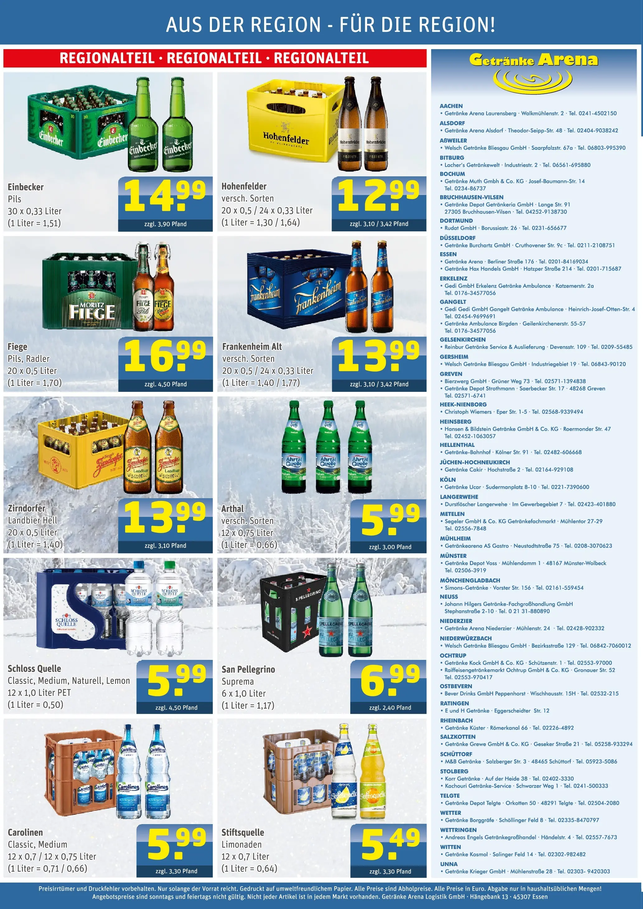 Angebote - Getränke Arena: Getränkeangebote (ab 08.02.2026) zum Blättern | Seite: 4 | Produkte: Berliner, Durstloscher, Pils, Radler