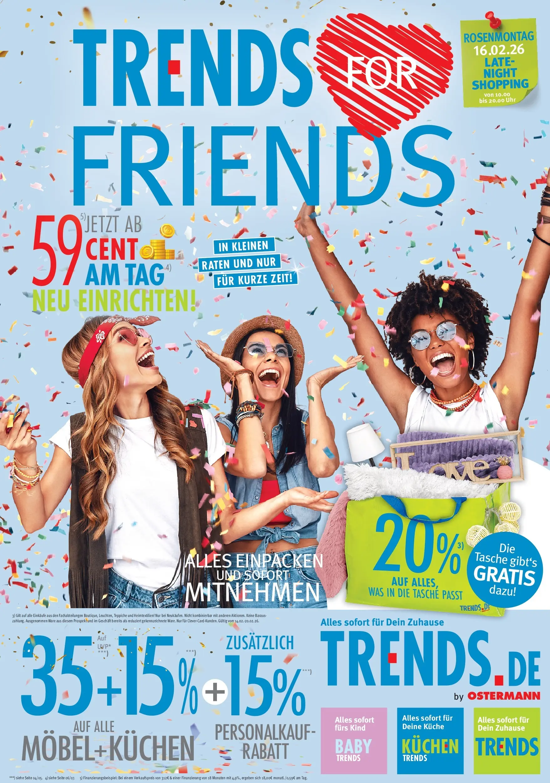 Trends Neue Möbel wirken Wunder. (ab 14.02.2026) zum Blättern | Seite: 1 | Produkte: Tasche, Küche, Kuchen, Uhr