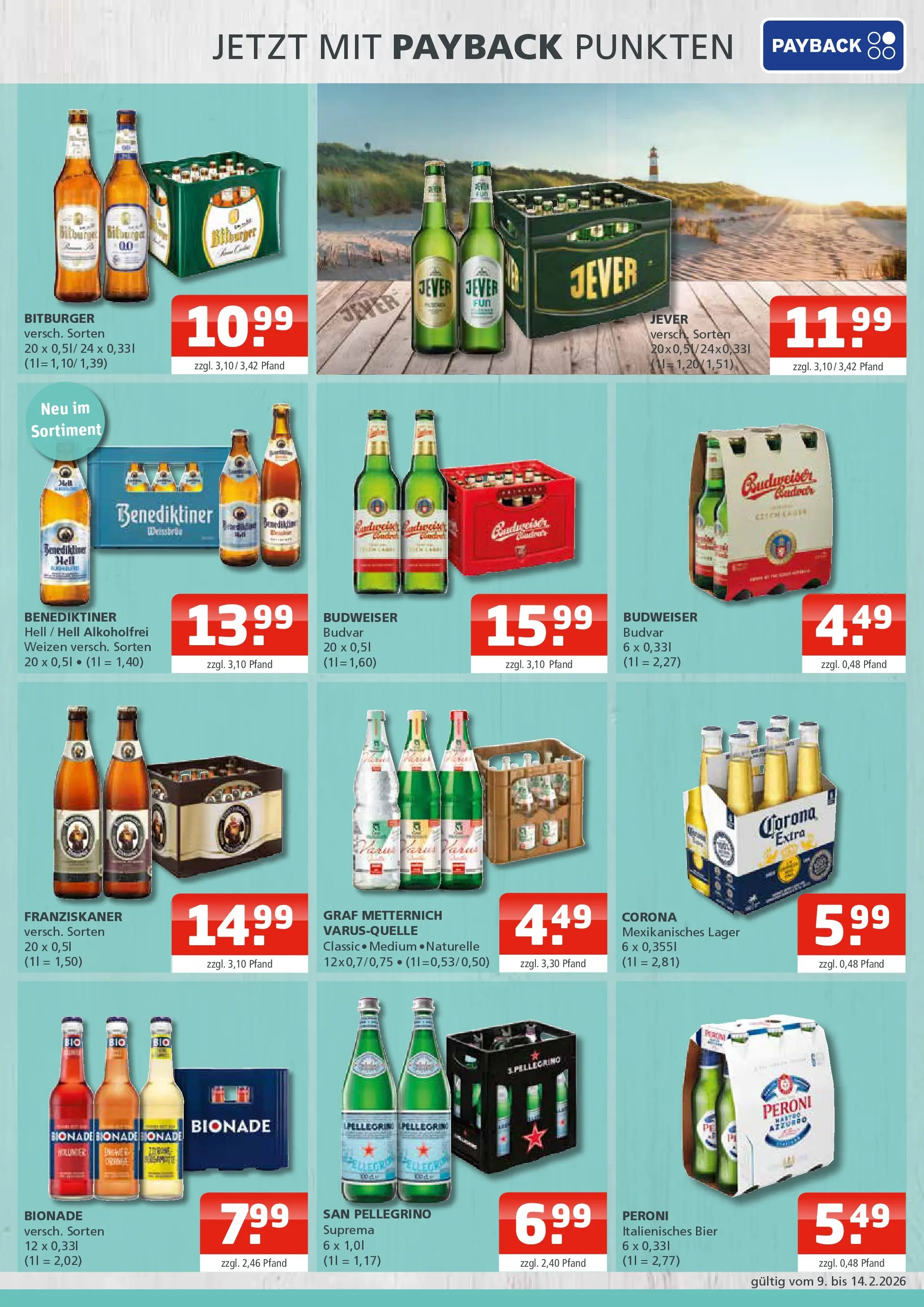 Angebote - Getränke Oase: Getränkeangebote (ab 08.02.2026) zum Blättern | Seite: 3