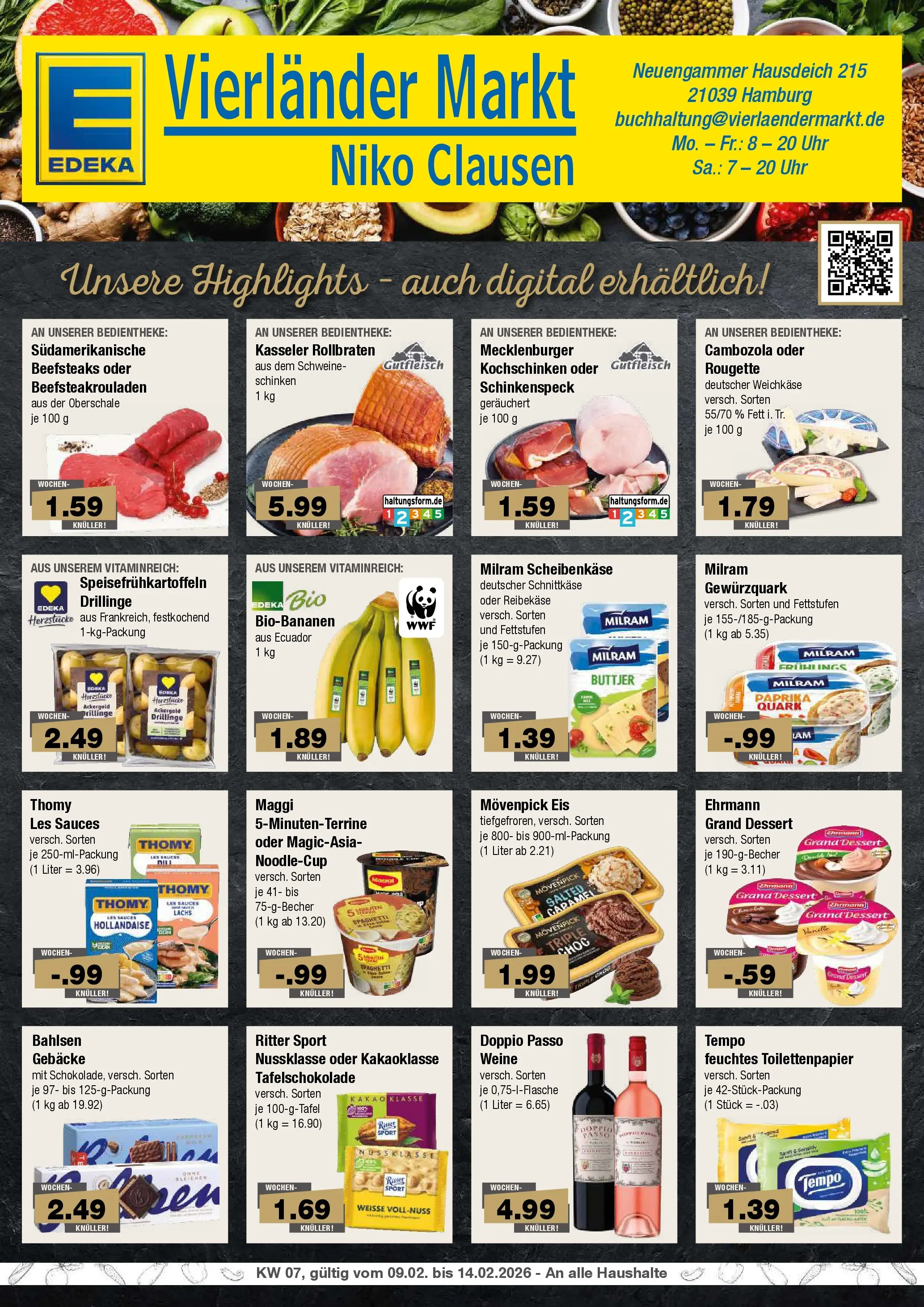 Edeka prospekt Hamburg	 (ab 08.02.2026) » Angebote Online | Seite: 1