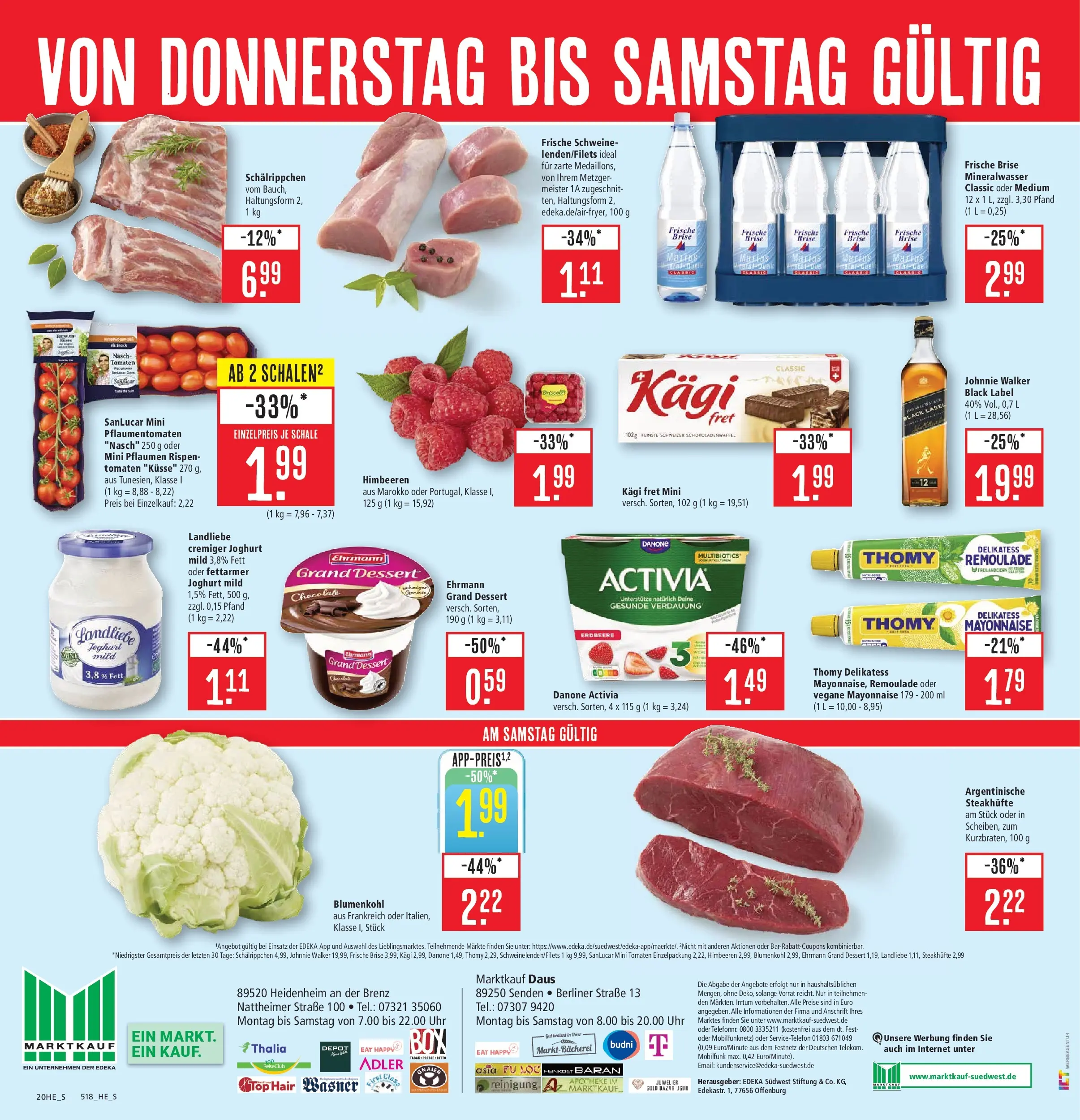 Marktkauf - Marktkauf: Wochenangebote (ab 09.02.2026) » Angebote online | Seite: 21 | Produkte: Top, Himbeeren, Joghurt, Mineralwasser