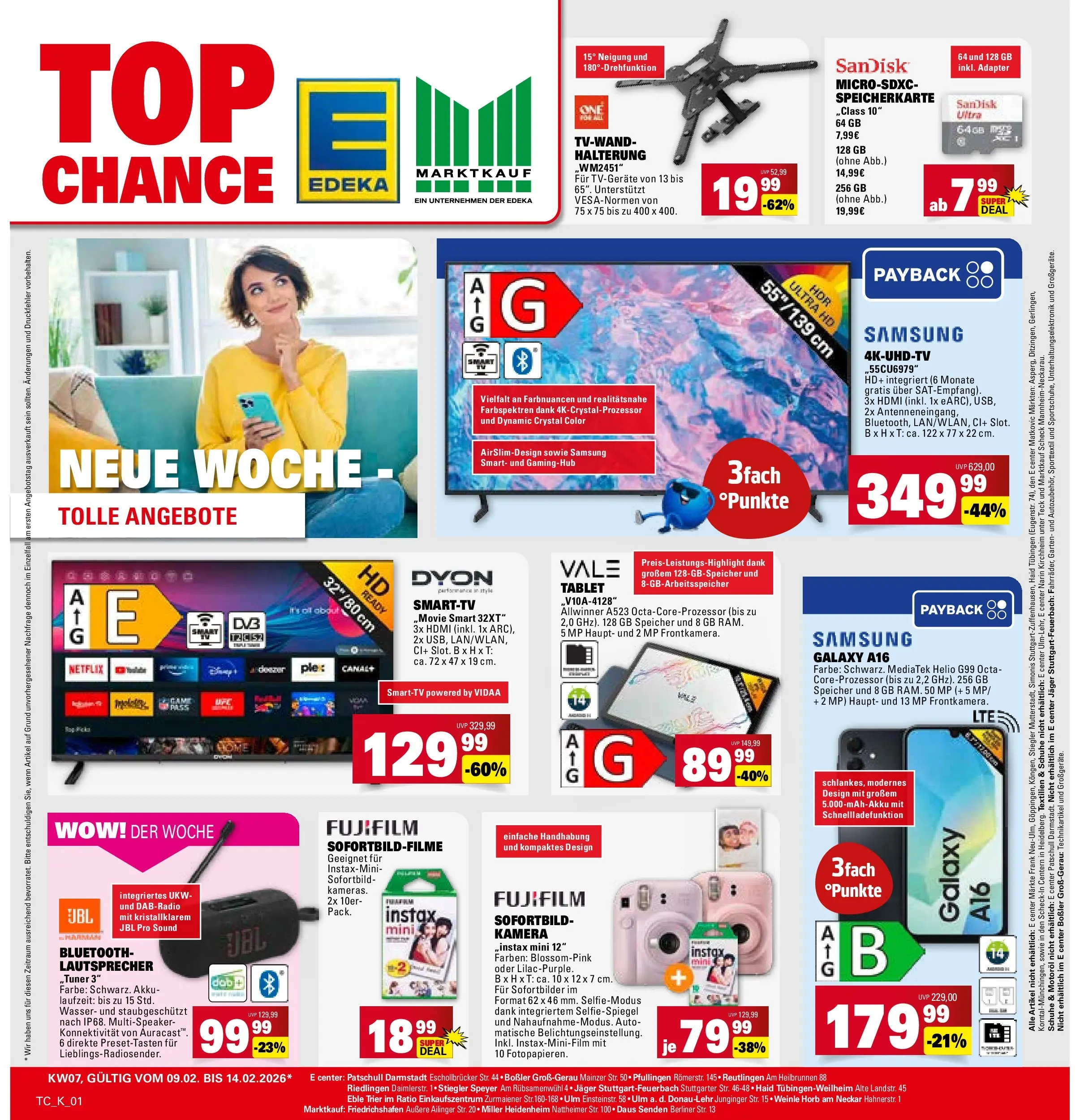 Marktkauf - Marktkauf: Wochenangebote (ab 09.02.2026) » Angebote online | Seite: 22 | Produkte: Speicherkarte, Adapter, USB, Samsung