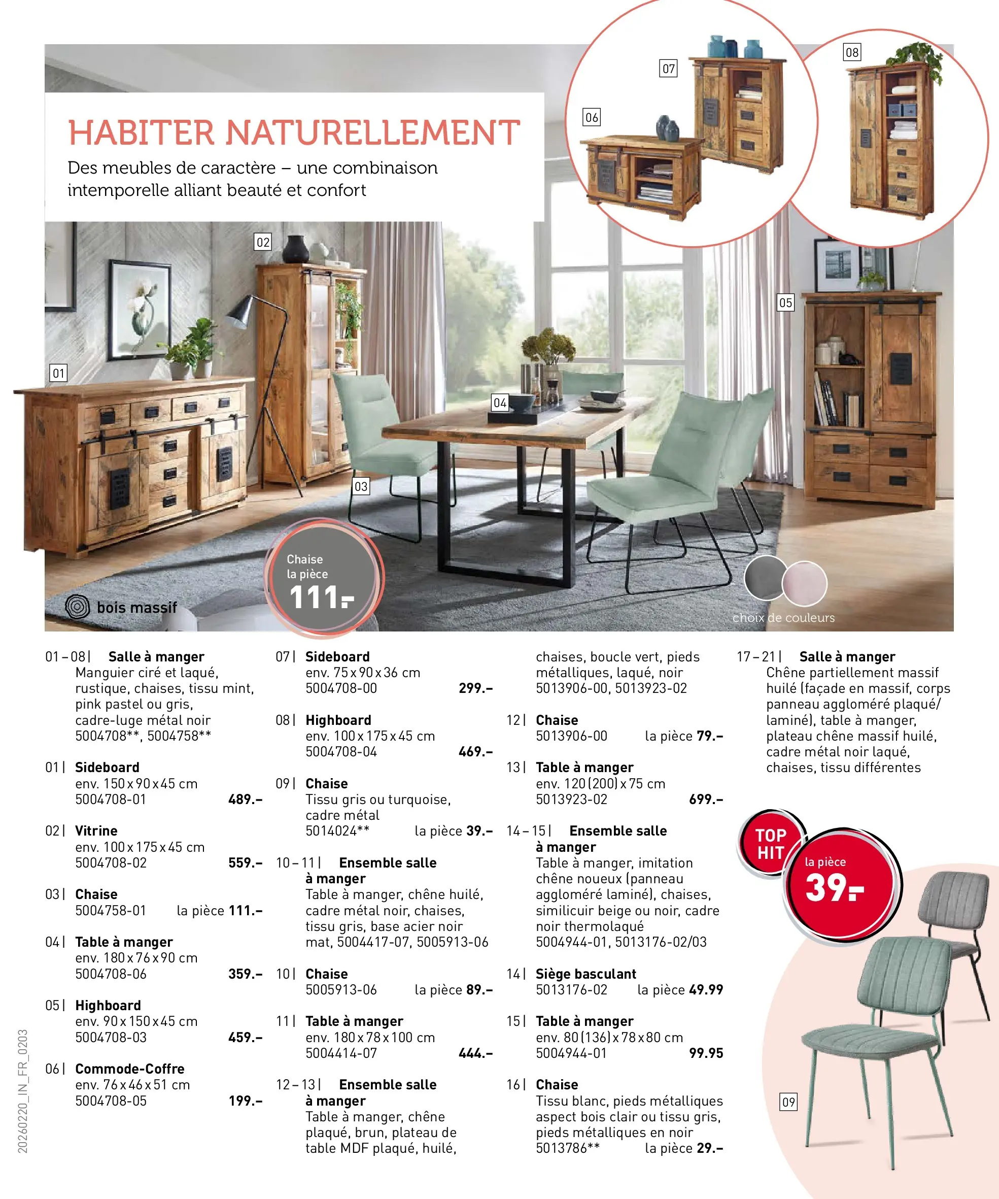 Möbel Martin - Möbel Martin: Offres hebdomadaires à partir du 19/02/2026 - promo en ligne | Page: 2 | Produits: Base, Plateau, Chaise, Huile