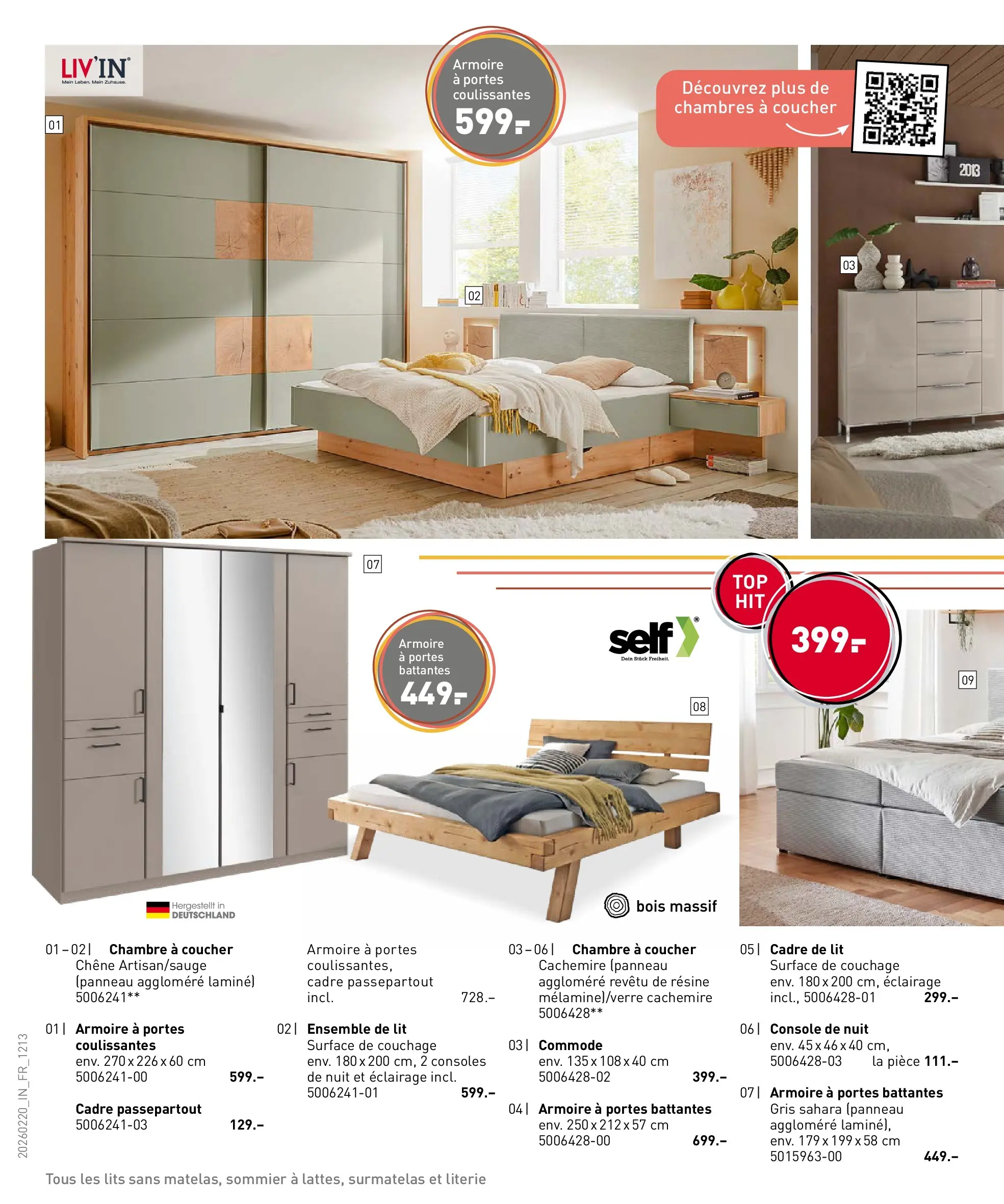 Möbel Martin - Möbel Martin: Offres hebdomadaires à partir du 19/02/2026 - promo en ligne | Page: 12 | Produits: Armoire, Portes, Literie, Cadre