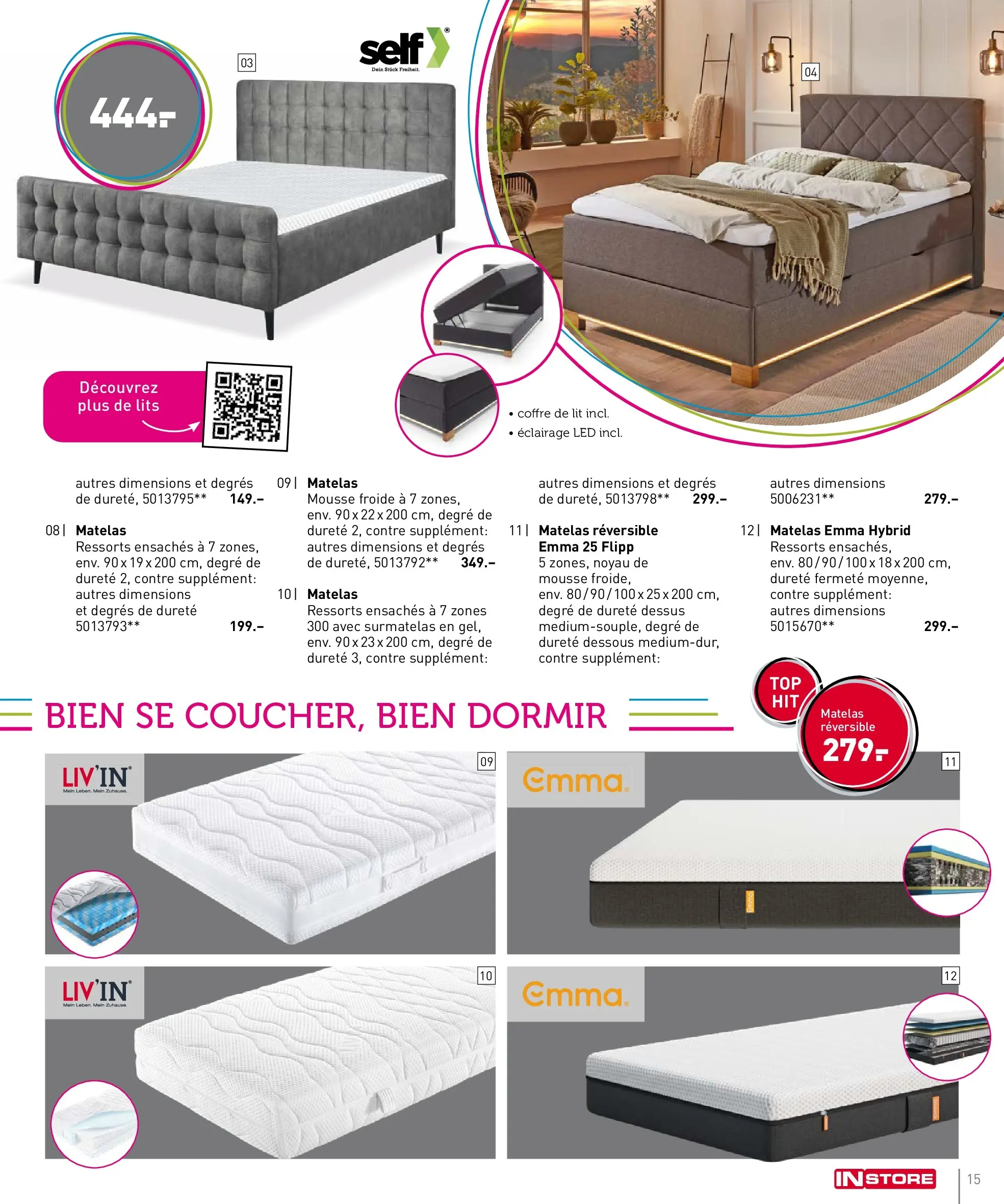 Möbel Martin - Möbel Martin: Offres hebdomadaires à partir du 19/02/2026 - promo en ligne | Page: 15 | Produits: Surmatelas, Mousse, Lit, Matelas
