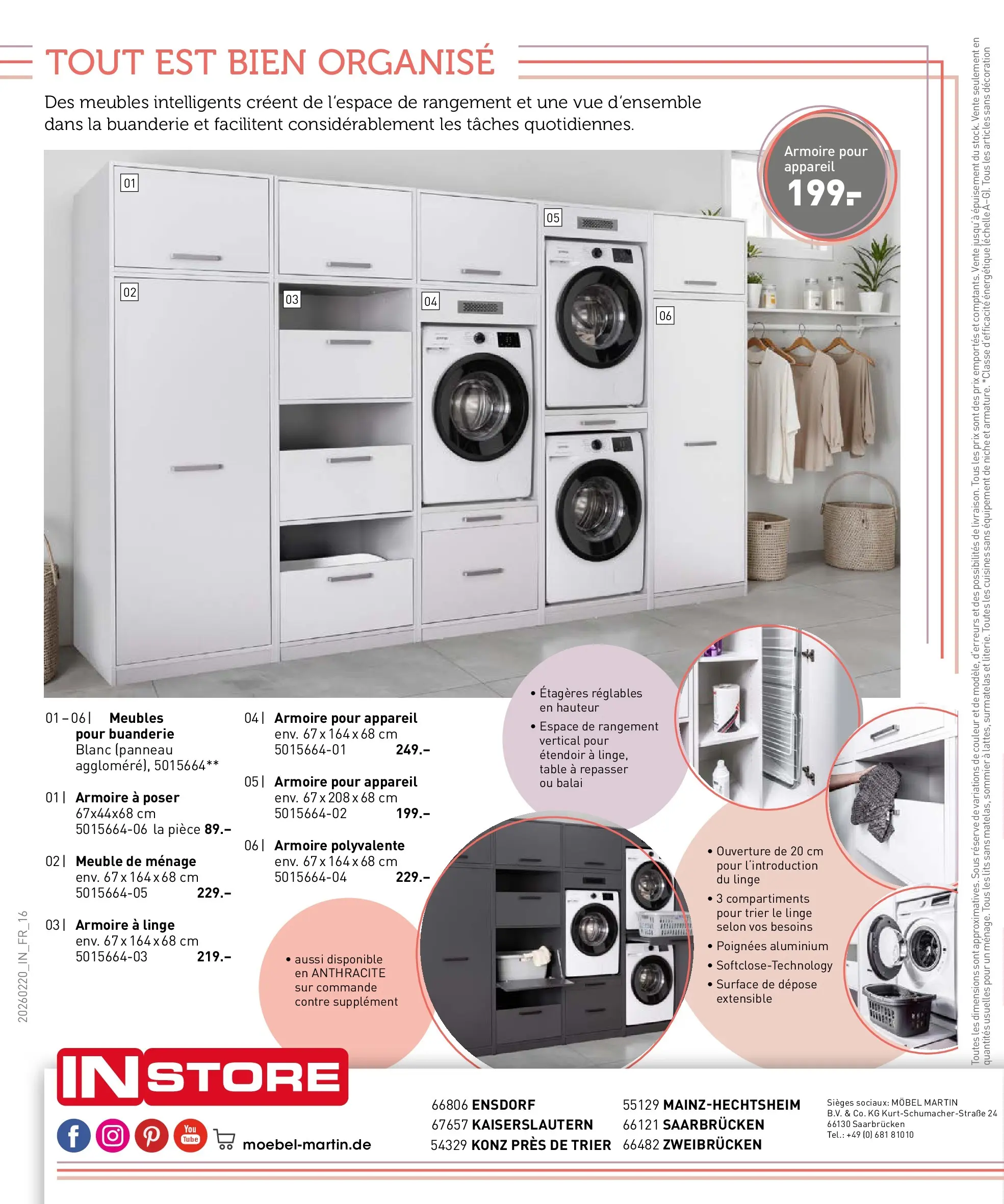 Möbel Martin - Möbel Martin: Offres hebdomadaires à partir du 19/02/2026 - promo en ligne | Page: 16 | Produits: Meuble, Surmatelas, Poignées, Sommier