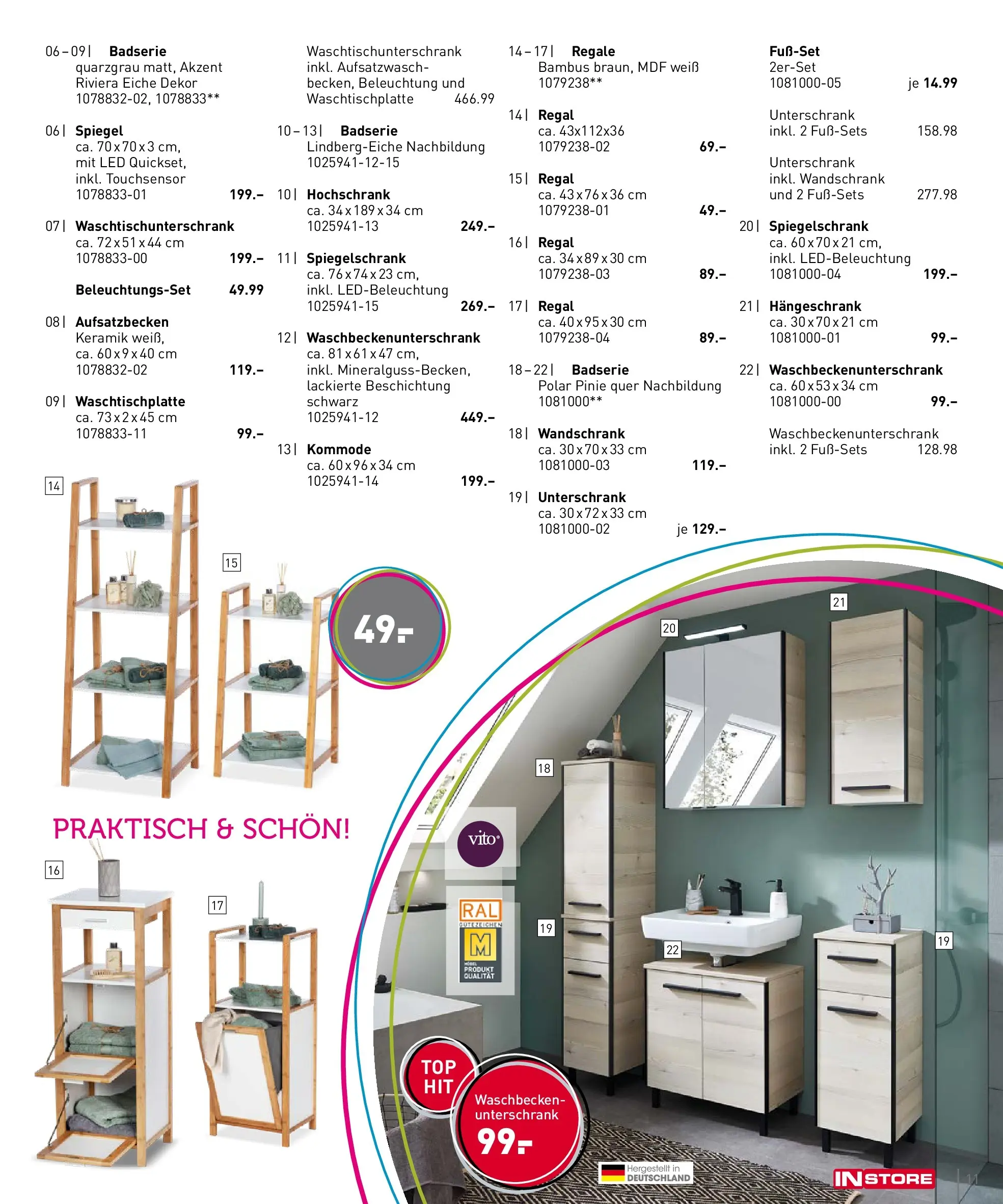 Möbel Martin - Möbel Martin: Wochenangebote (ab 19.02.2026) zum Blättern | Seite: 11 | Produkte: Kommode, Regal, Waschbecken, Hängeschrank