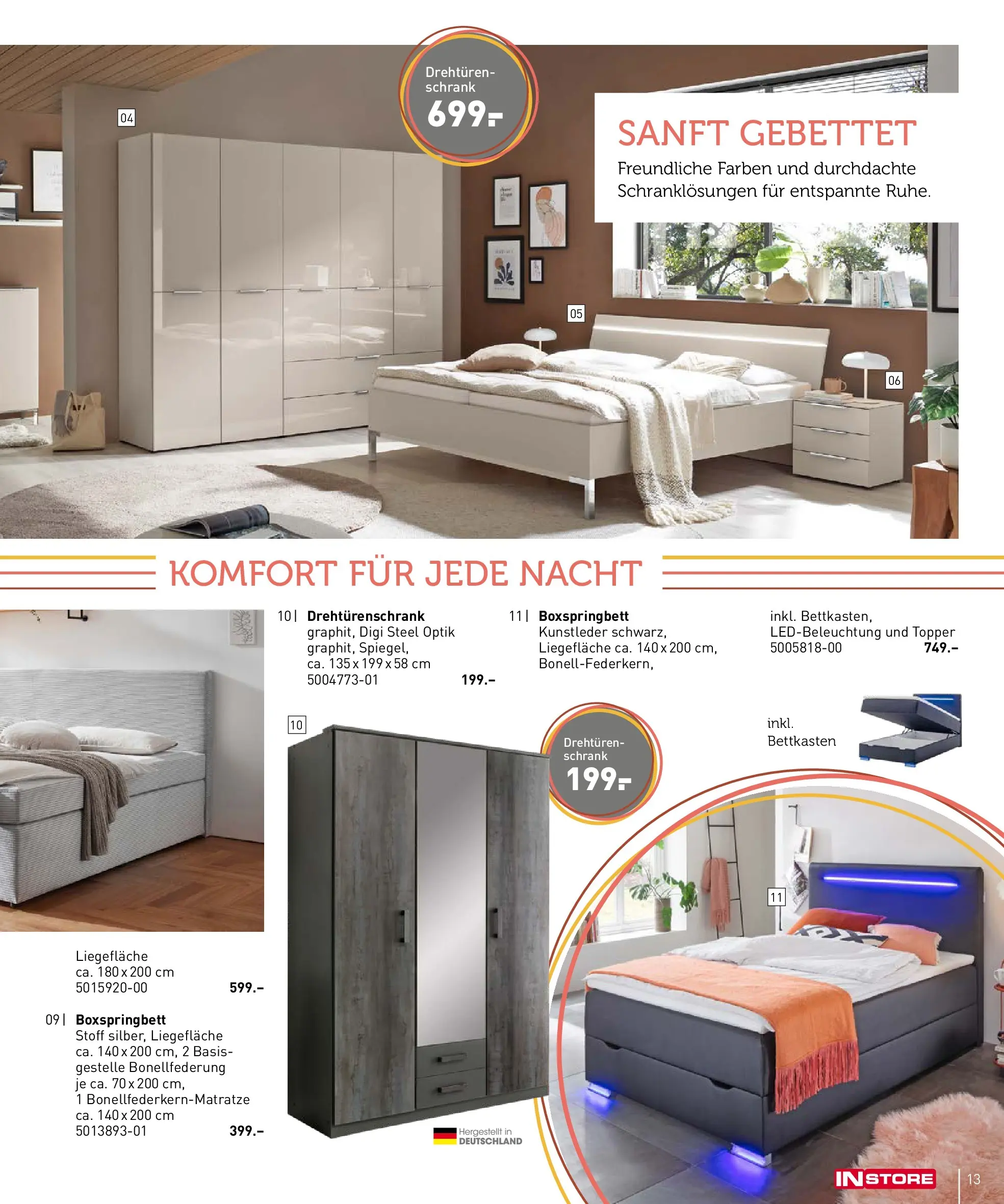 Möbel Martin - Möbel Martin: Wochenangebote (ab 19.02.2026) zum Blättern | Seite: 13 | Produkte: Drehtürenschrank, Boxspringbett, Topper, Schrank