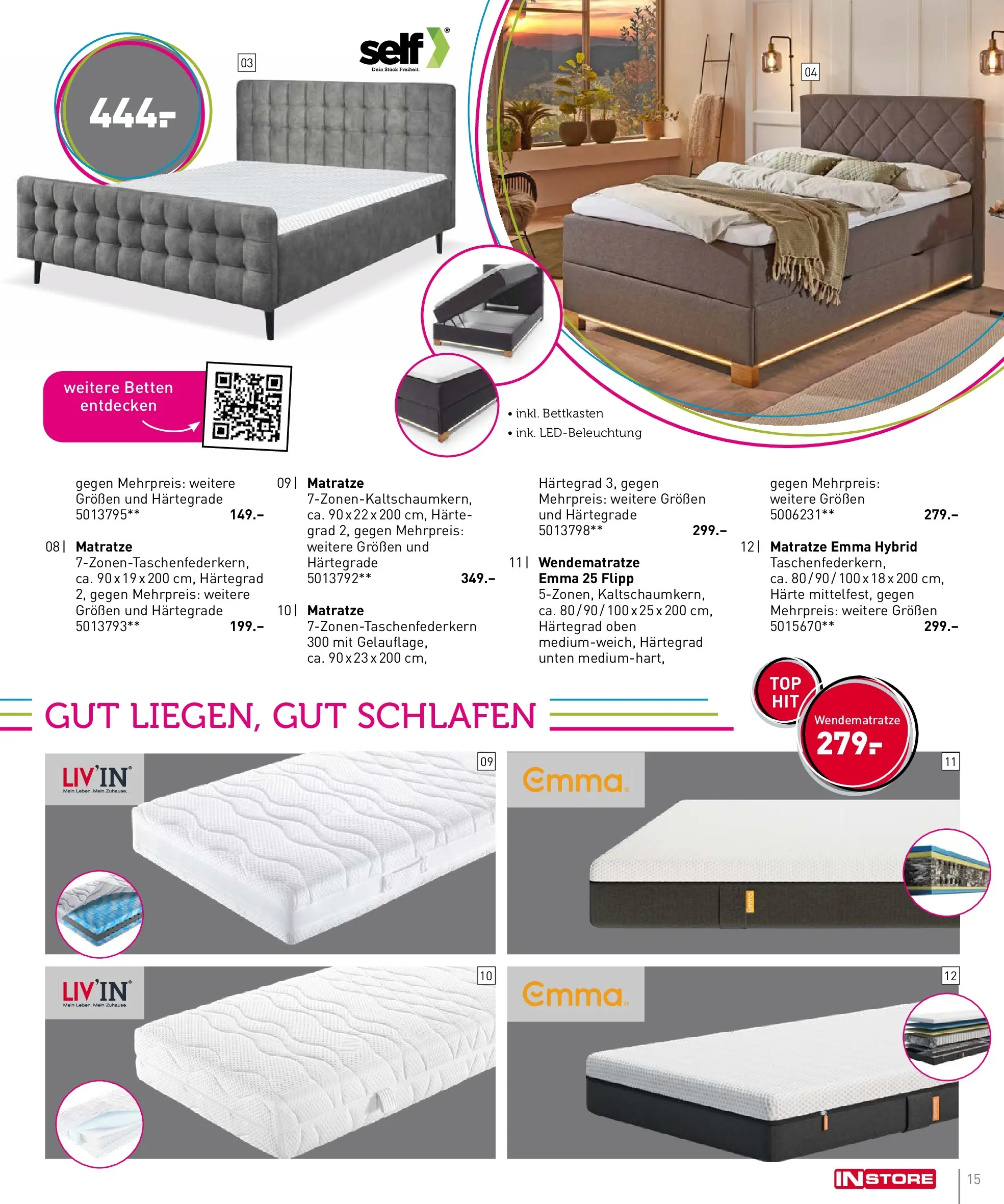 Möbel Martin - Möbel Martin: Wochenangebote (ab 19.02.2026) zum Blättern | Seite: 15 | Produkte: Matratze