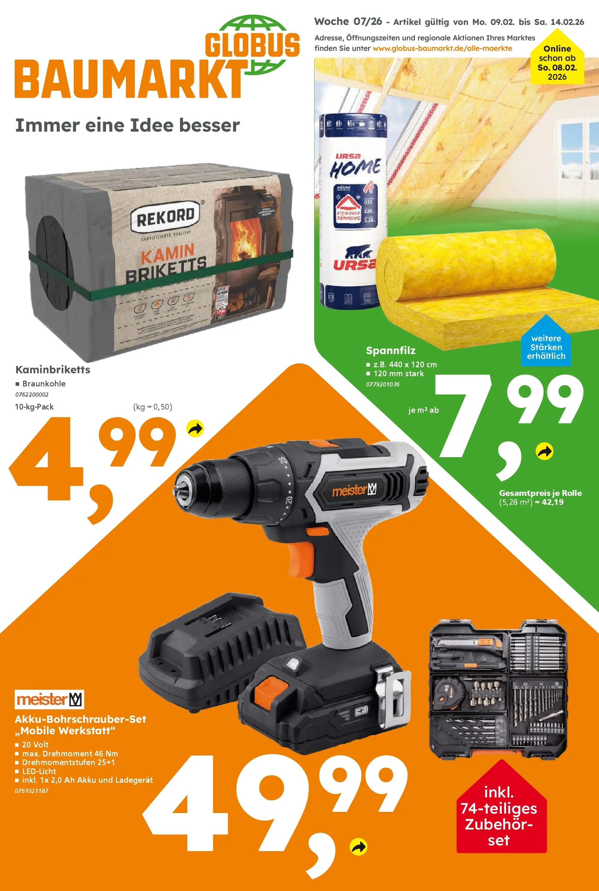 Globus Baumarkt prospekt Forchheim	 (ab 08.02.2026) zum Blättern | Seite: 1