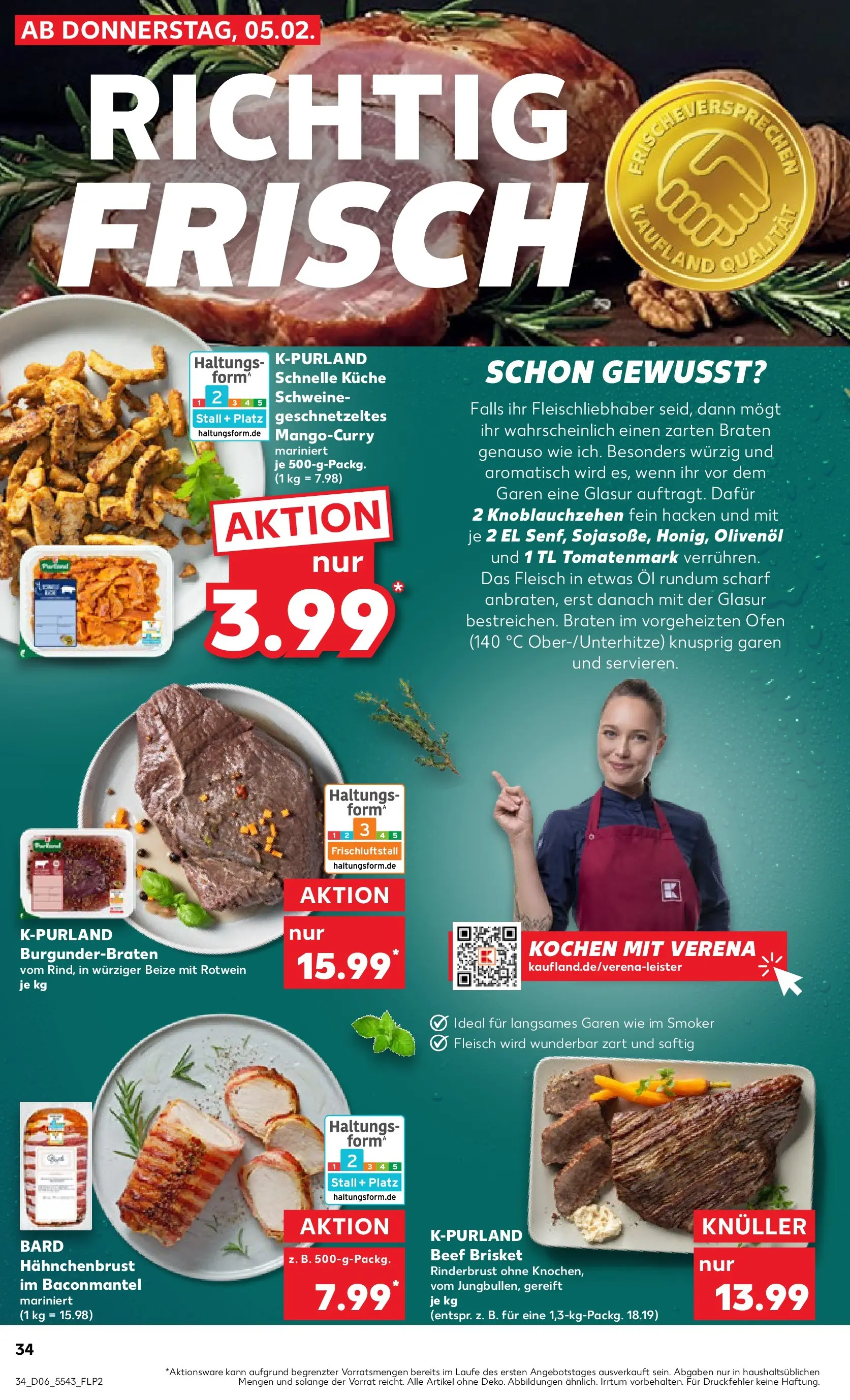 Prospekt Kaufland ab 09.02.2026 » Angebote Online zum Blättern | Seite: 34 | Produkte: Rotwein, Olivenol, Fleisch, Hahnchenbrust