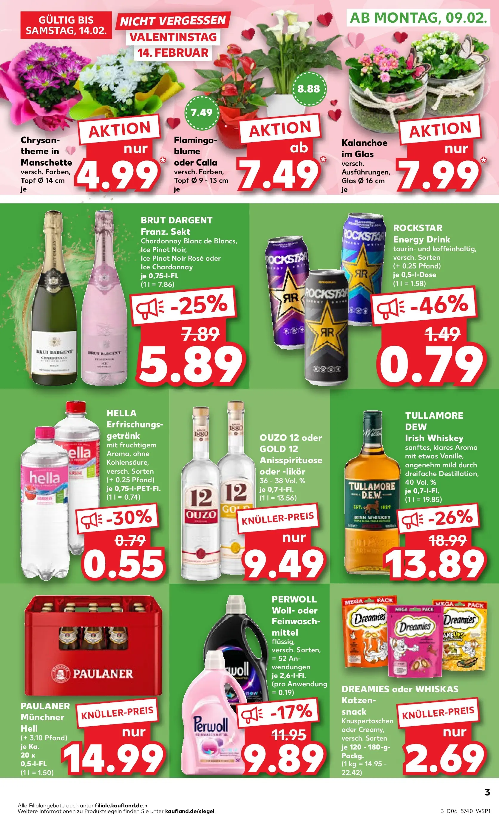 Prospekt Kaufland ab 09.02.2026 » Angebote Online zum Blättern | Seite: 3 | Produkte: Sekt, Hella, Whiskey, Whiskas