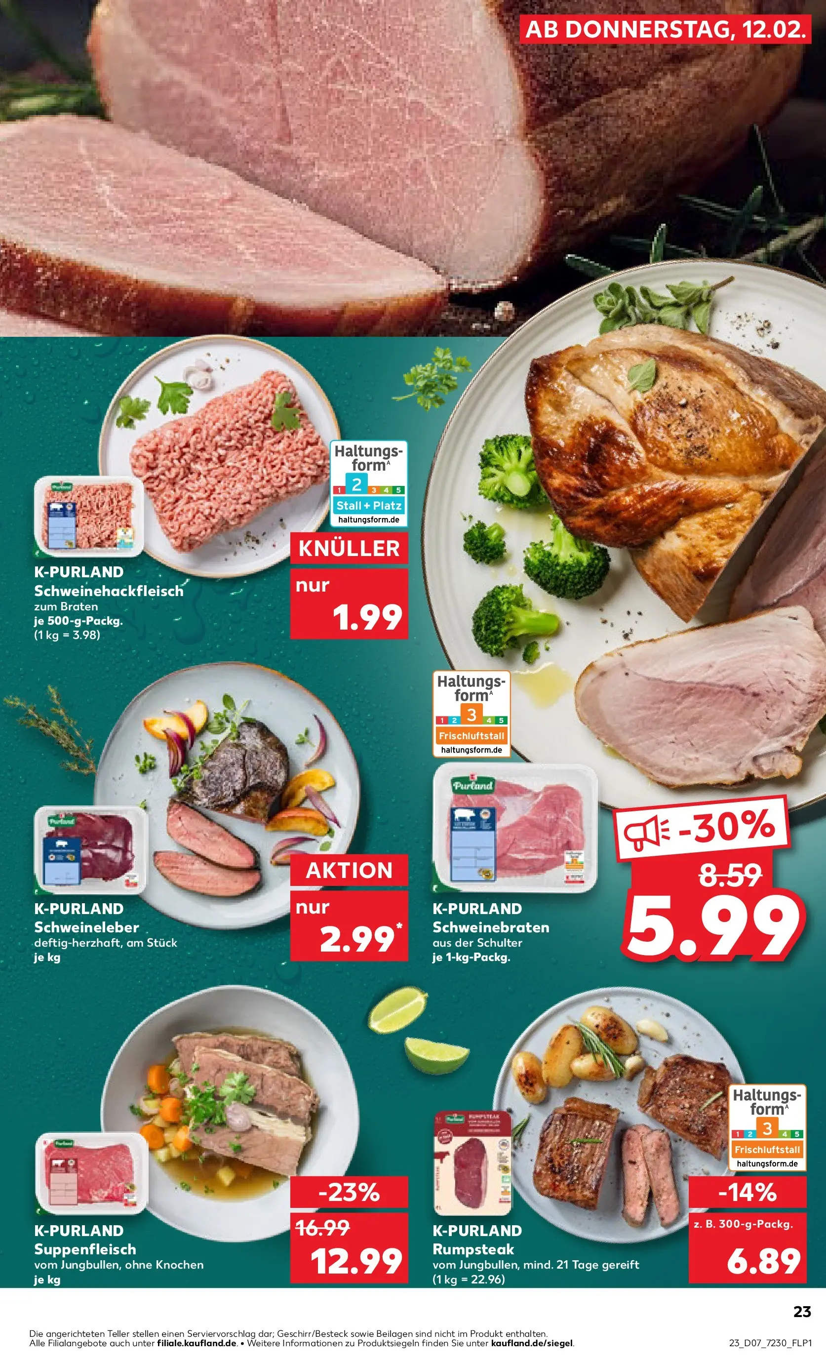Prospekt Kaufland ab 11.02.2026 » Angebote Online zum Blättern | Seite: 31 | Produkte: Rumpsteak, Suppenfleisch, Steak