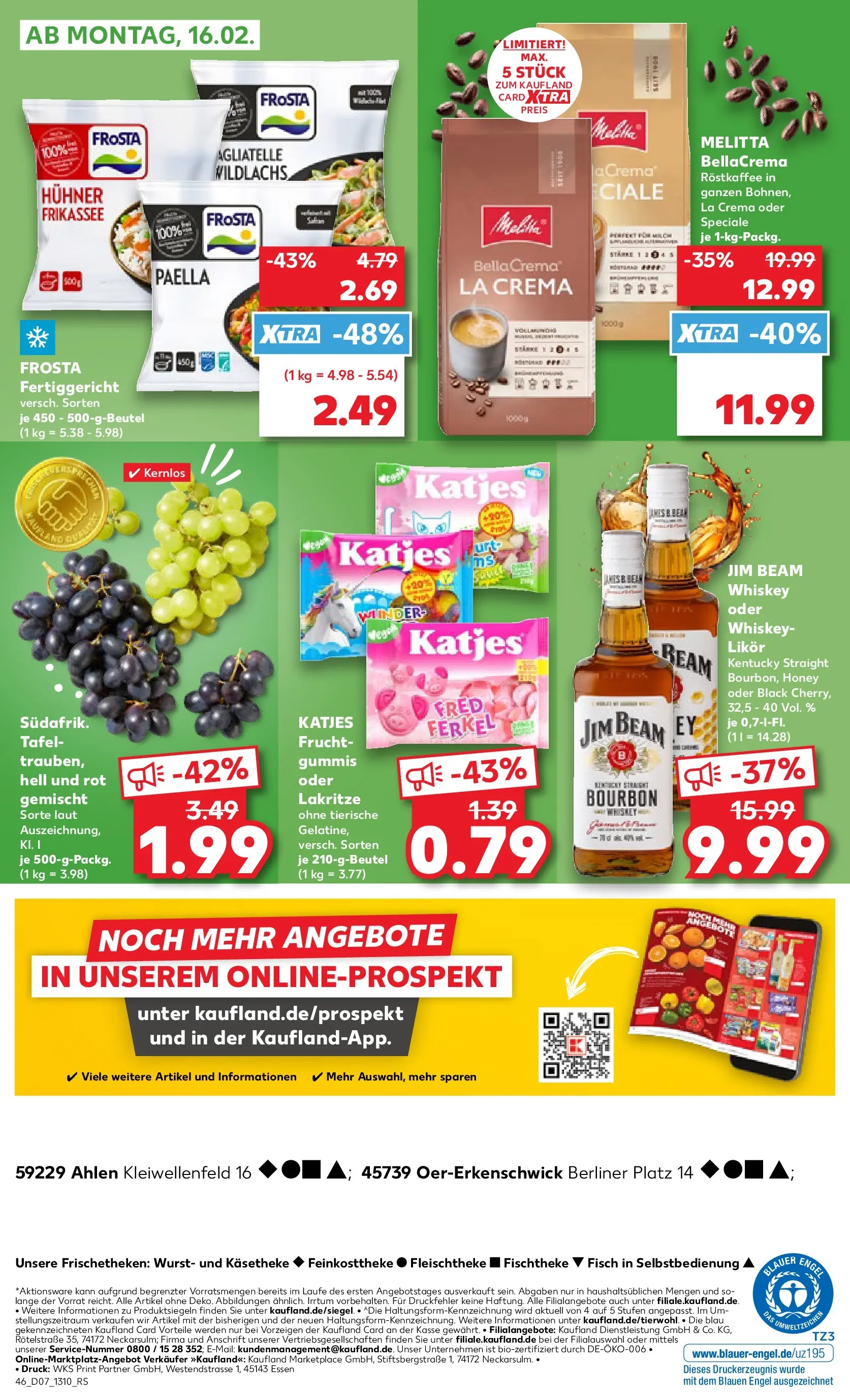 Prospekt Kaufland ab 11.02.2026 » Angebote Online zum Blättern | Seite: 54 | Produkte: Katjes, Fisch, Wurst, Bourbon