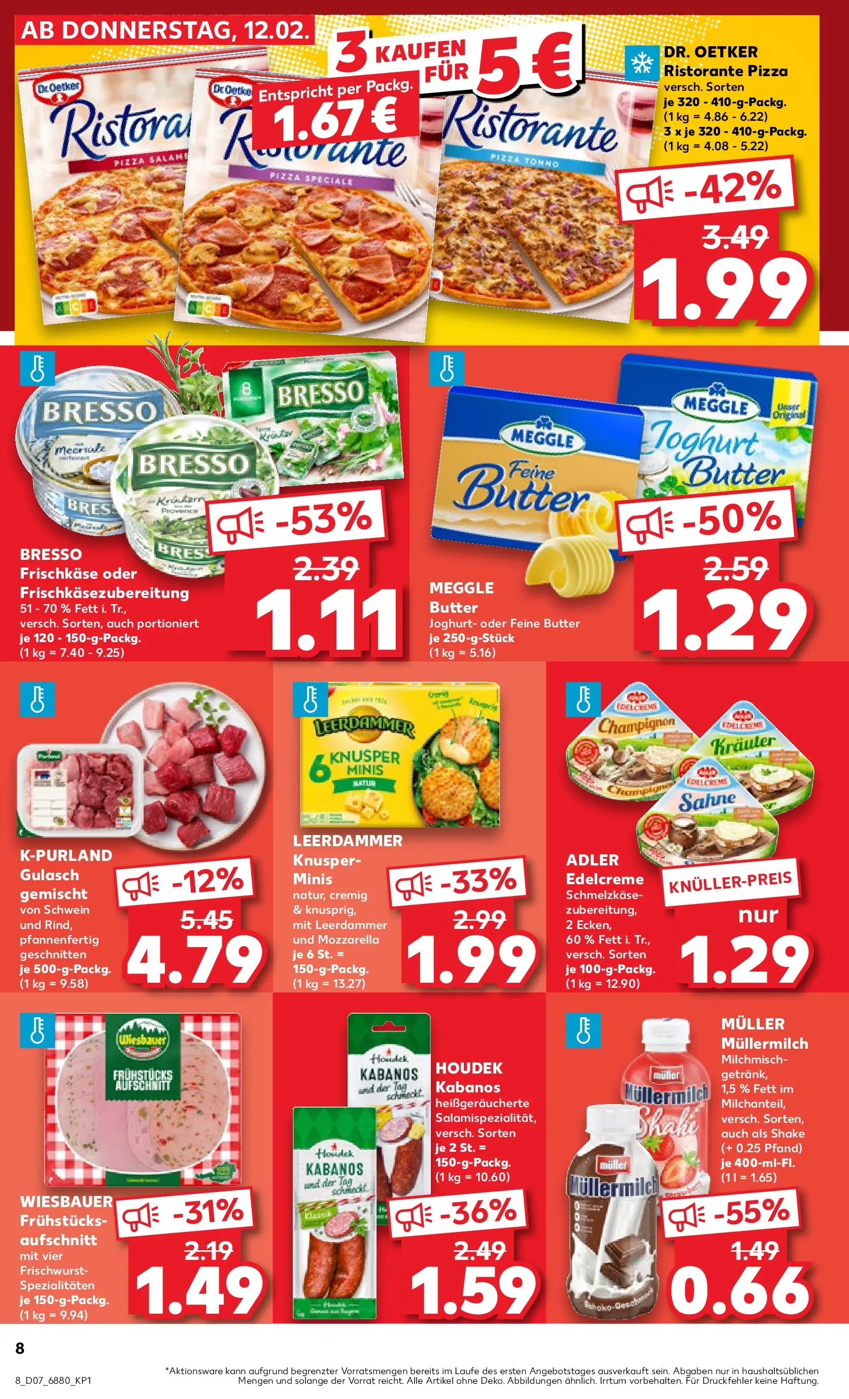Prospekt Kaufland ab 12.02.2026 » Angebote Online zum Blättern | Seite: 16 | Produkte: Ristorante, Joghurt, Salami, Frischkase