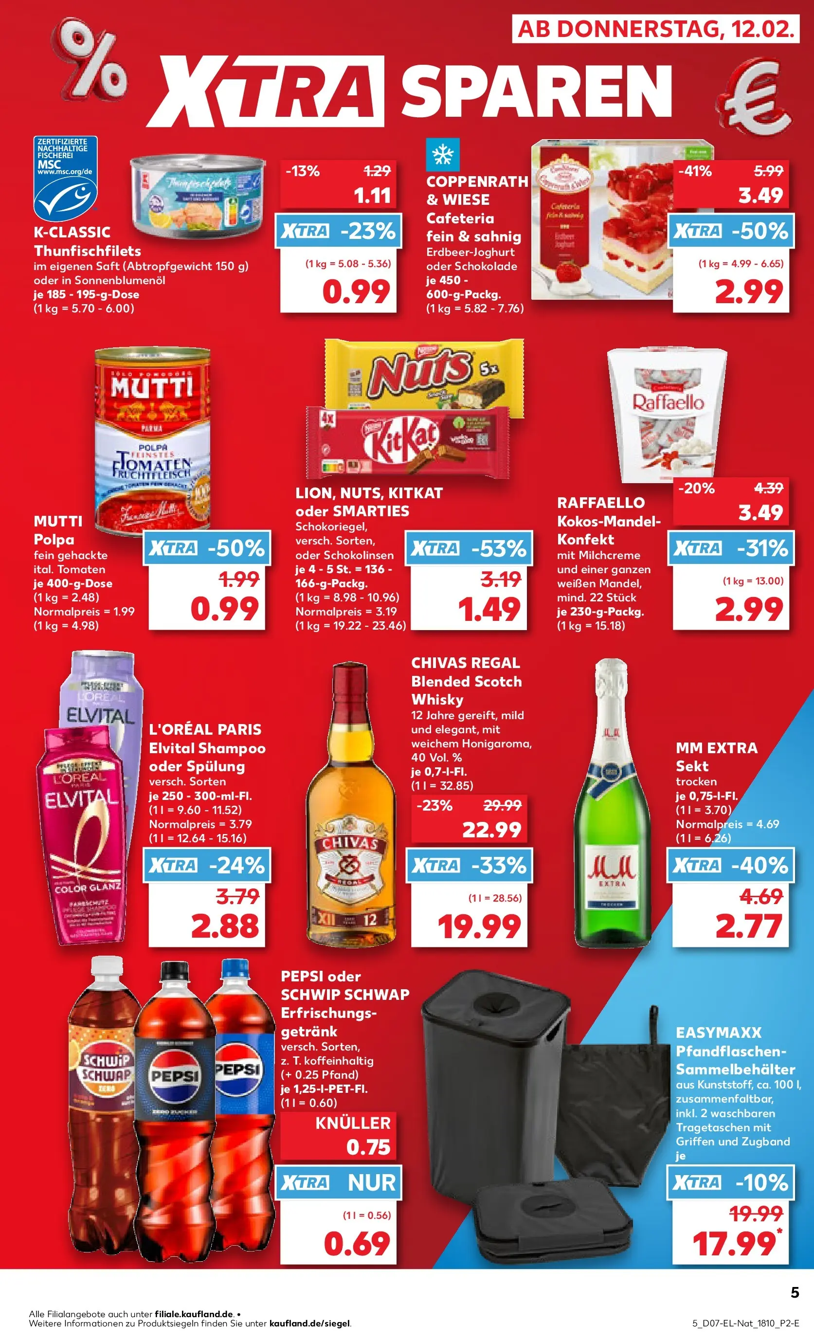Prospekt Kaufland ab 11.02.2026 » Angebote Online zum Blättern | Seite: 5 | Produkte: Whisky, Sonnenblumenol, Shampoo, Spülung