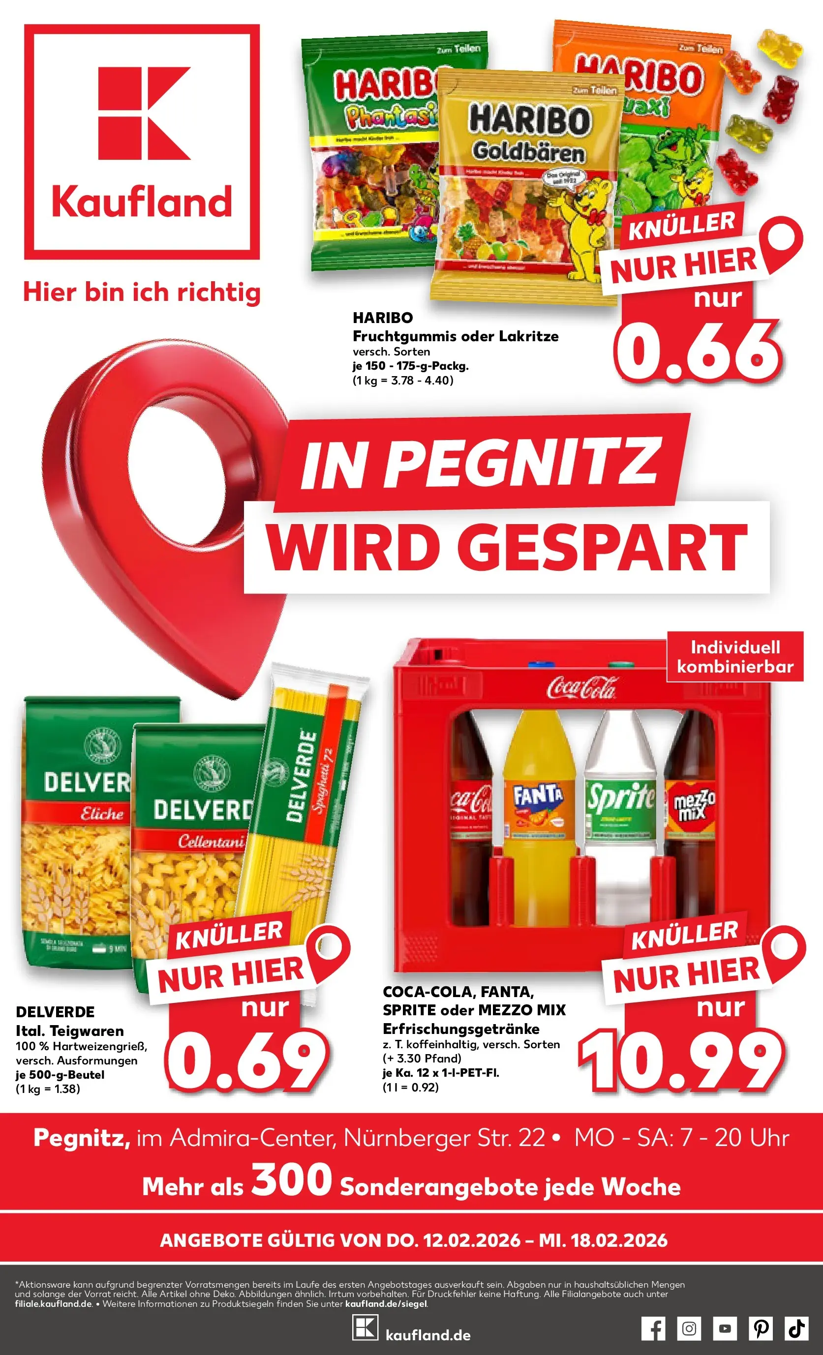Prospekt Kaufland ab 11.02.2026 » Angebote Online zum Blättern | Seite: 9 | Produkte: Sprite, Haribo, Pasta, Uhr