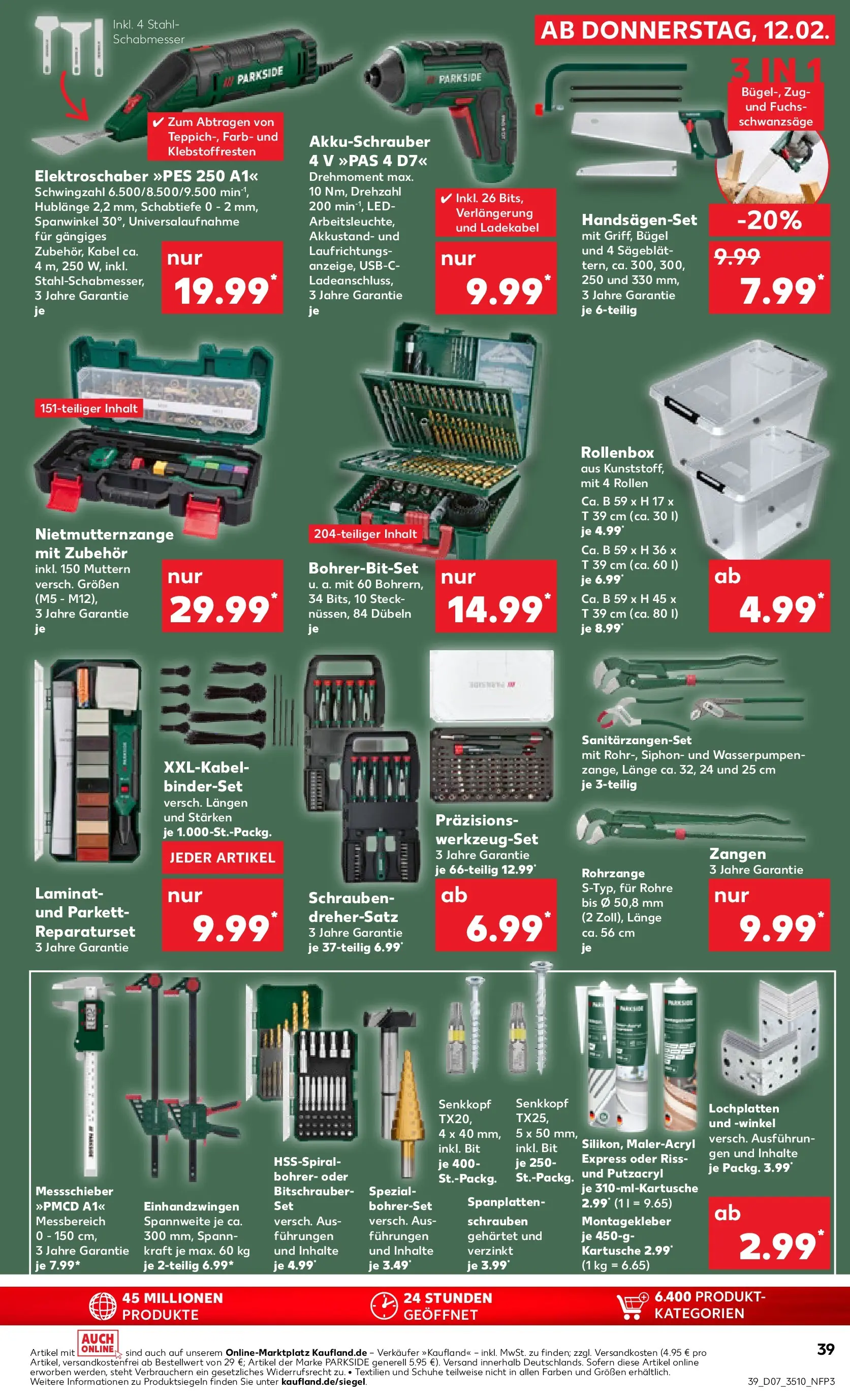 Prospekt Kaufland ab 11.02.2026 » Angebote Online zum Blättern | Seite: 47 | Produkte: Kabel, Box, Akkuschrauber, Ladekabel