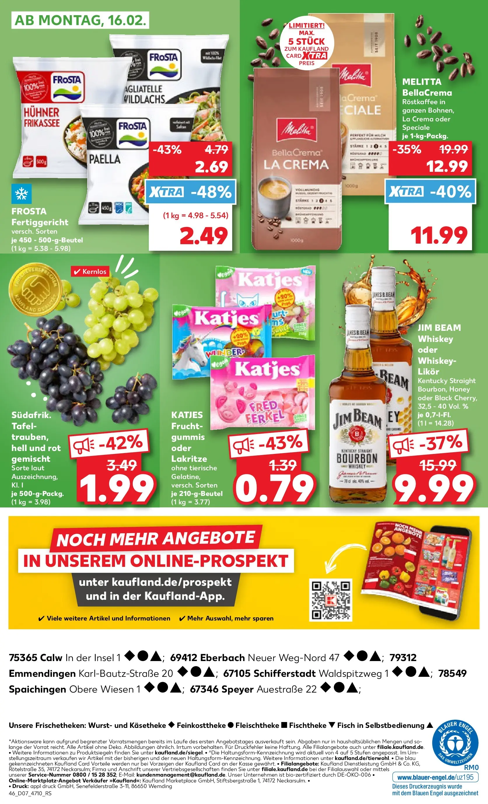 Prospekt Kaufland ab 11.02.2026 » Angebote Online zum Blättern | Seite: 54 | Produkte: Melitta, Frosta, Fisch, Wurst
