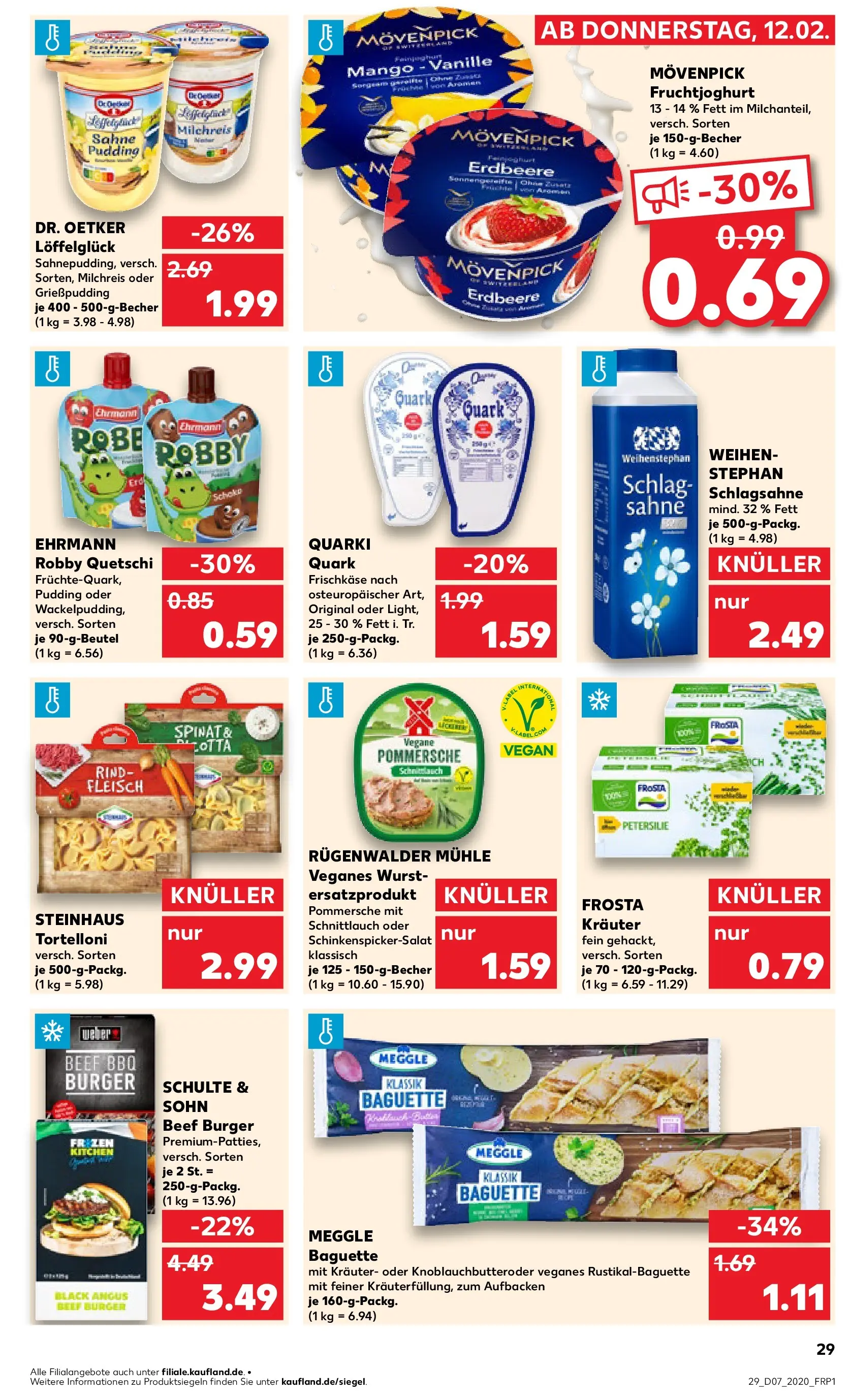 Prospekt Kaufland ab 11.02.2026 » Angebote Online zum Blättern | Seite: 37 | Produkte: Mühle, Fruchtjoghurt, Sahne, Fleisch