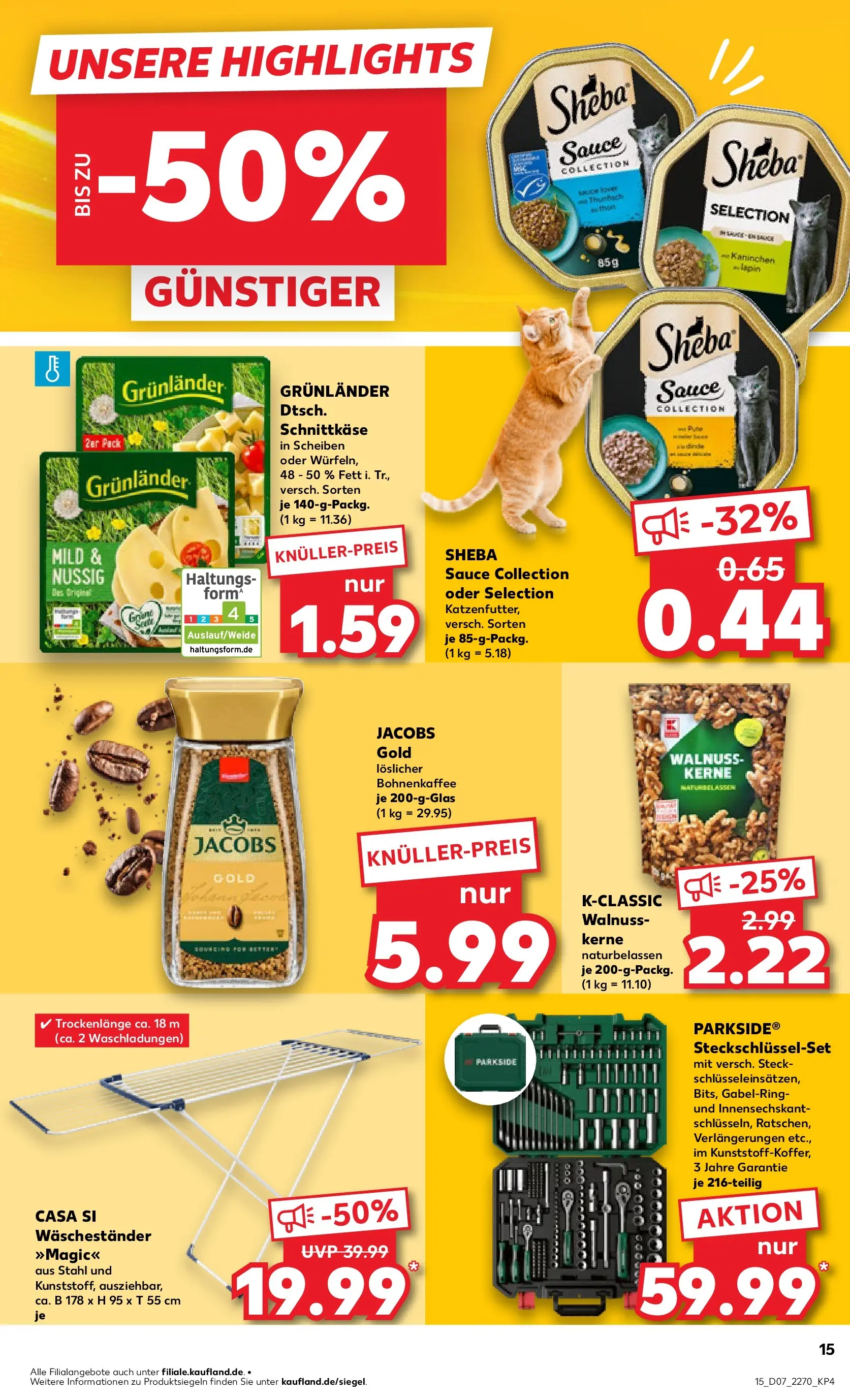 Prospekt Kaufland ab 12.02.2026 » Angebote Online zum Blättern | Seite: 23 | Produkte: Sheba, Thunfisch, Grunlander, Waschestander