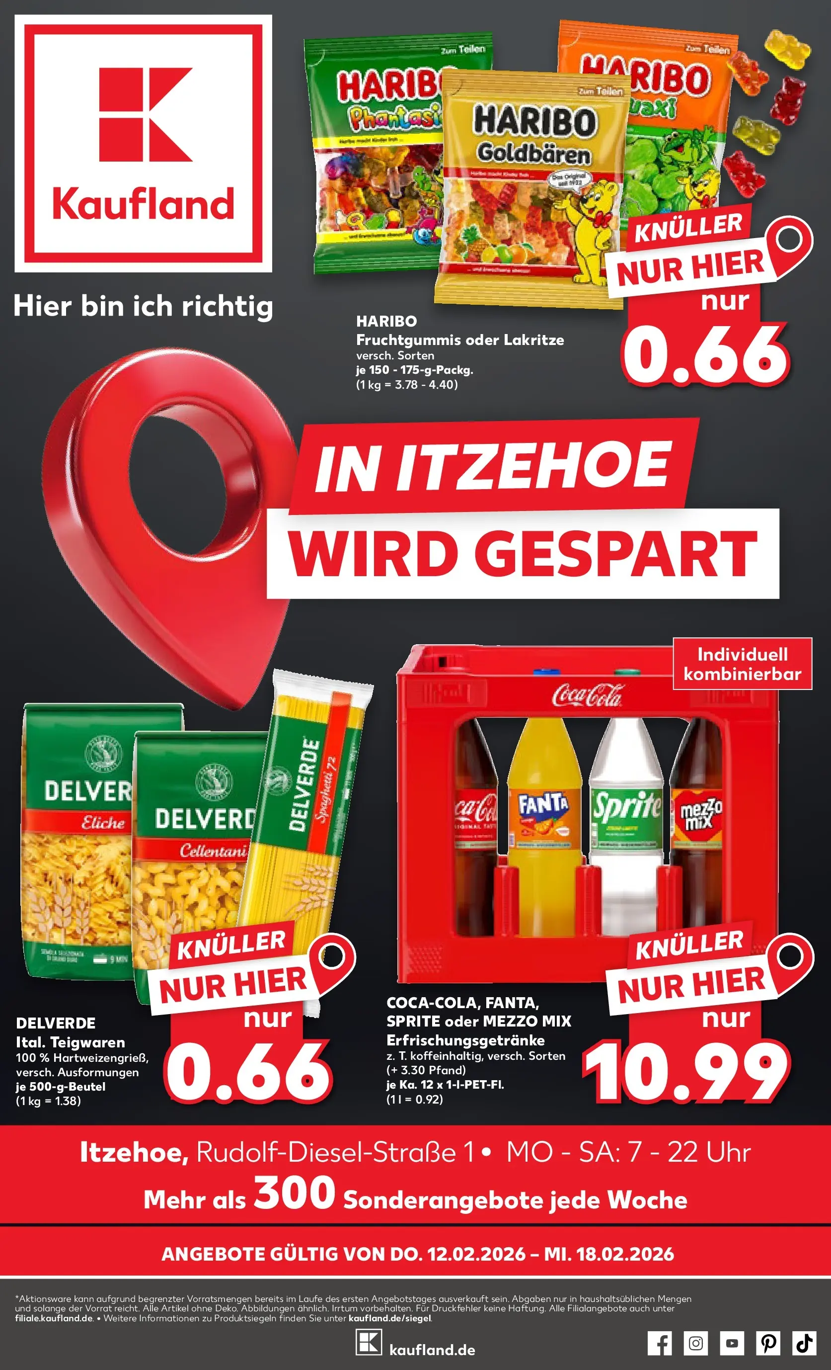 Prospekt Kaufland ab 12.02.2026 » Angebote Online zum Blättern | Seite: 9 | Produkte: Mezzo mix, Sprite, Oder mezzo mix, Uhr