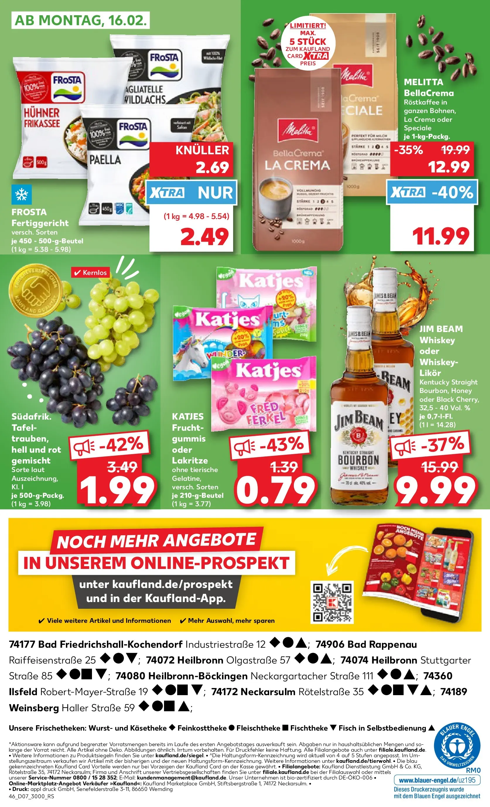 Prospekt Kaufland ab 12.02.2026 » Angebote Online zum Blättern | Seite: 54 | Produkte: Melitta, Bad, Katjes, Bourbon