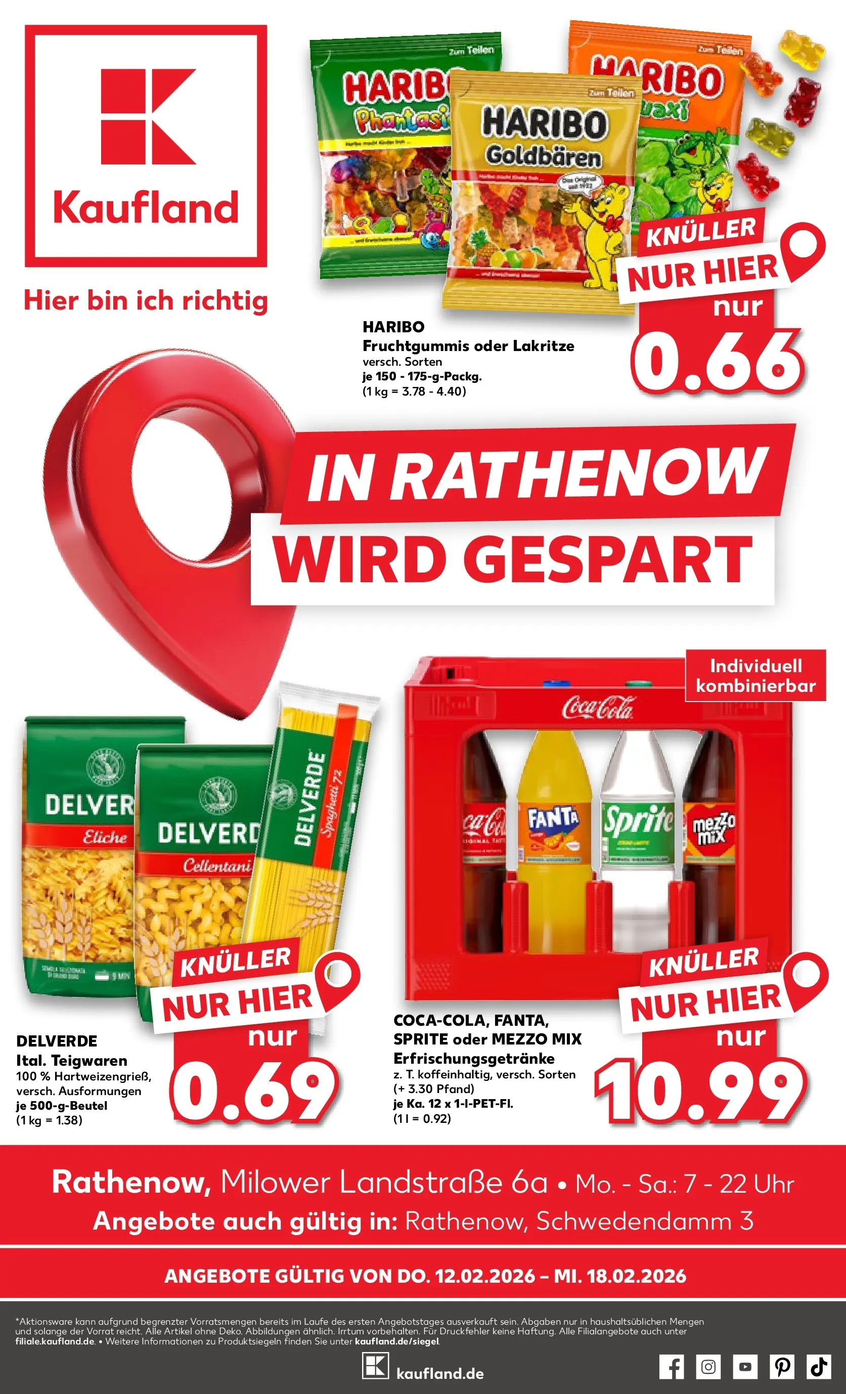 Prospekt Kaufland ab 11.02.2026 » Angebote Online zum Blättern | Seite: 9 | Produkte: Coca cola, Sprite, Cola, Pasta