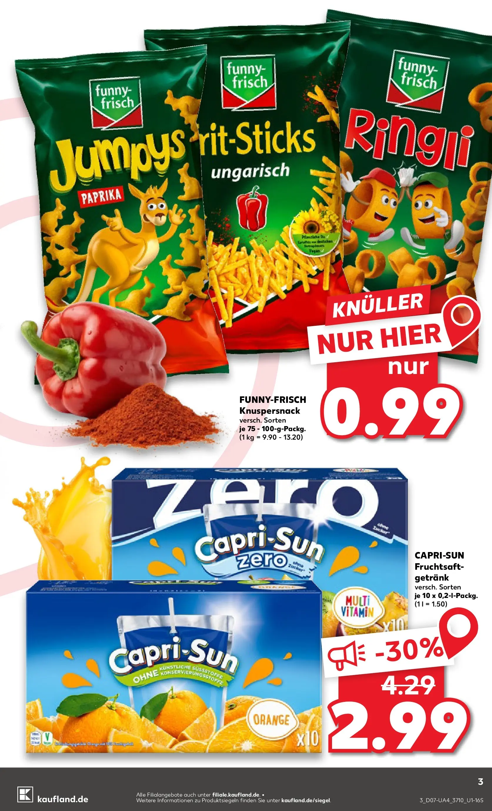 Prospekt Kaufland ab 11.02.2026 » Angebote Online zum Blättern | Seite: 11 | Produkte: Funny frisch, Paprika, Fruchtsaft