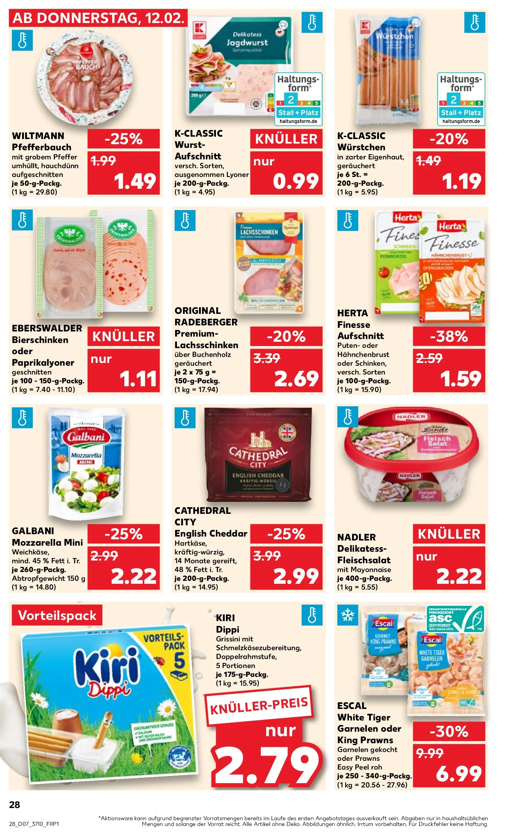 Prospekt Kaufland ab 11.02.2026 » Angebote Online zum Blättern | Seite: 52 | Produkte: Garnelen, Mayonnaise, Pfeffer, Tiger garnelen