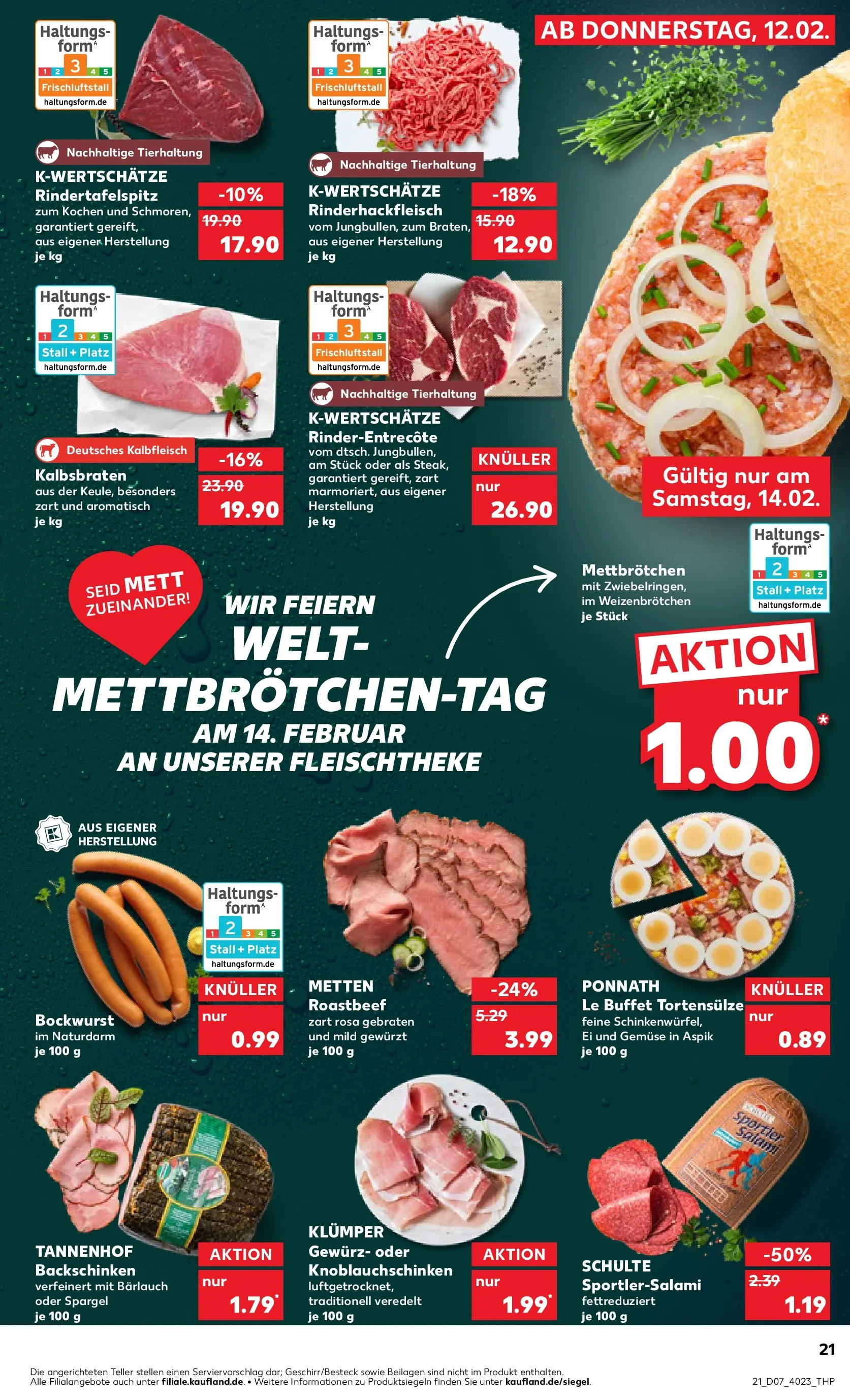 Prospekt Kaufland ab 11.02.2026 » Angebote Online zum Blättern | Seite: 29 | Produkte: Bockwurst, Spargel, Roastbeef, Salami