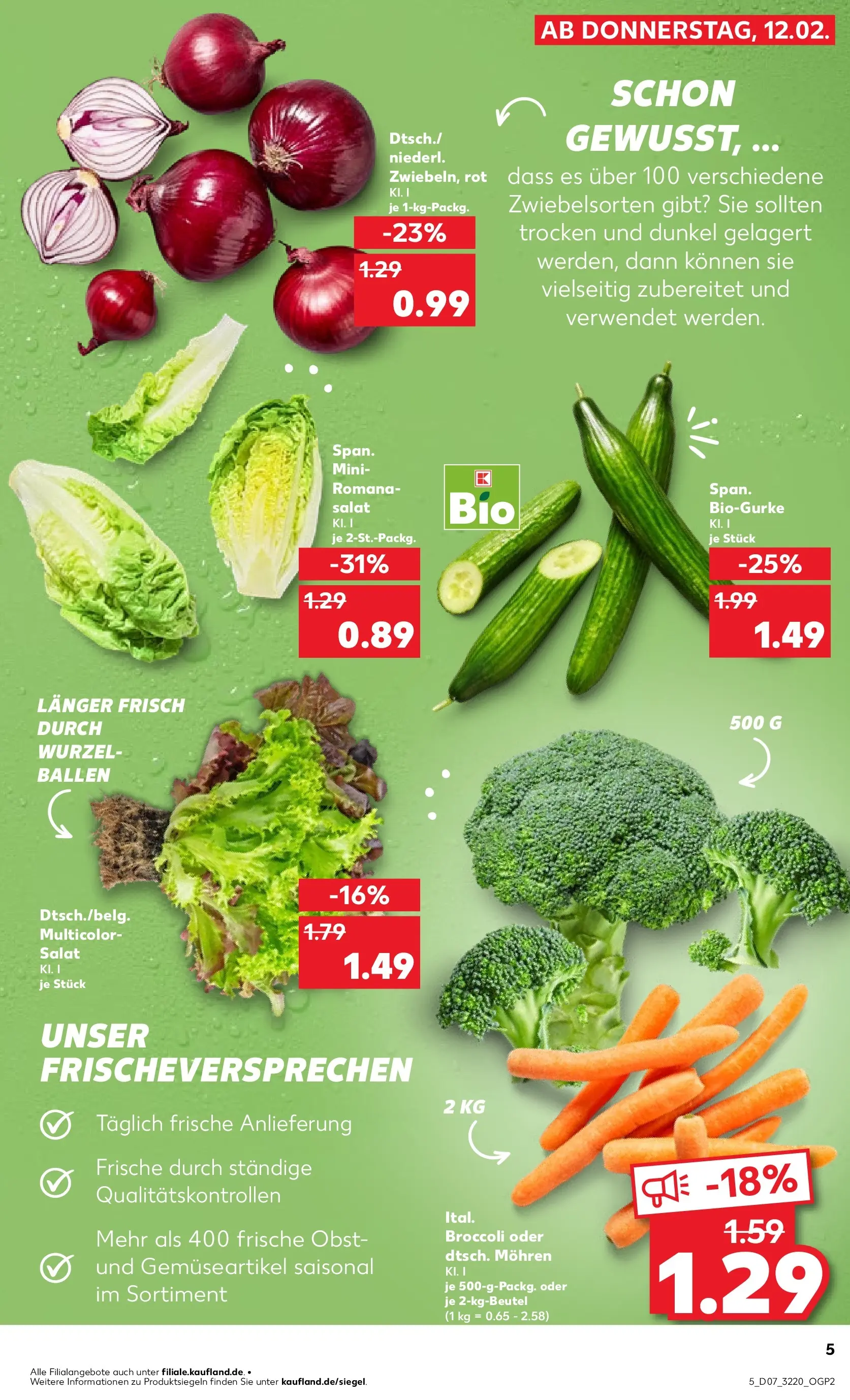 Prospekt Kaufland ab 12.02.2026 » Angebote Online zum Blättern | Seite: 17 | Produkte: Mohren, Obst, Salat